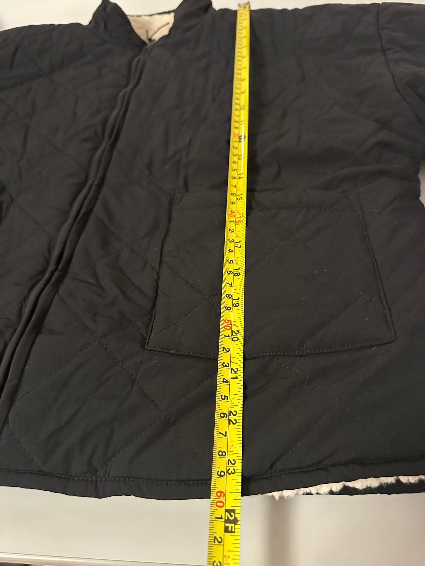 Z Supply On The Go Reversible Cream Sherpa Jacket | Size Large