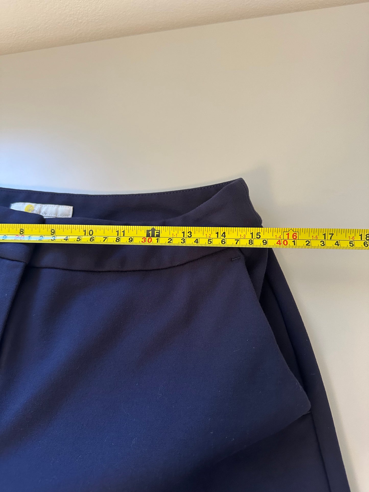 Boden Wide-Leg Ponte Pants in Navy | Size 12P