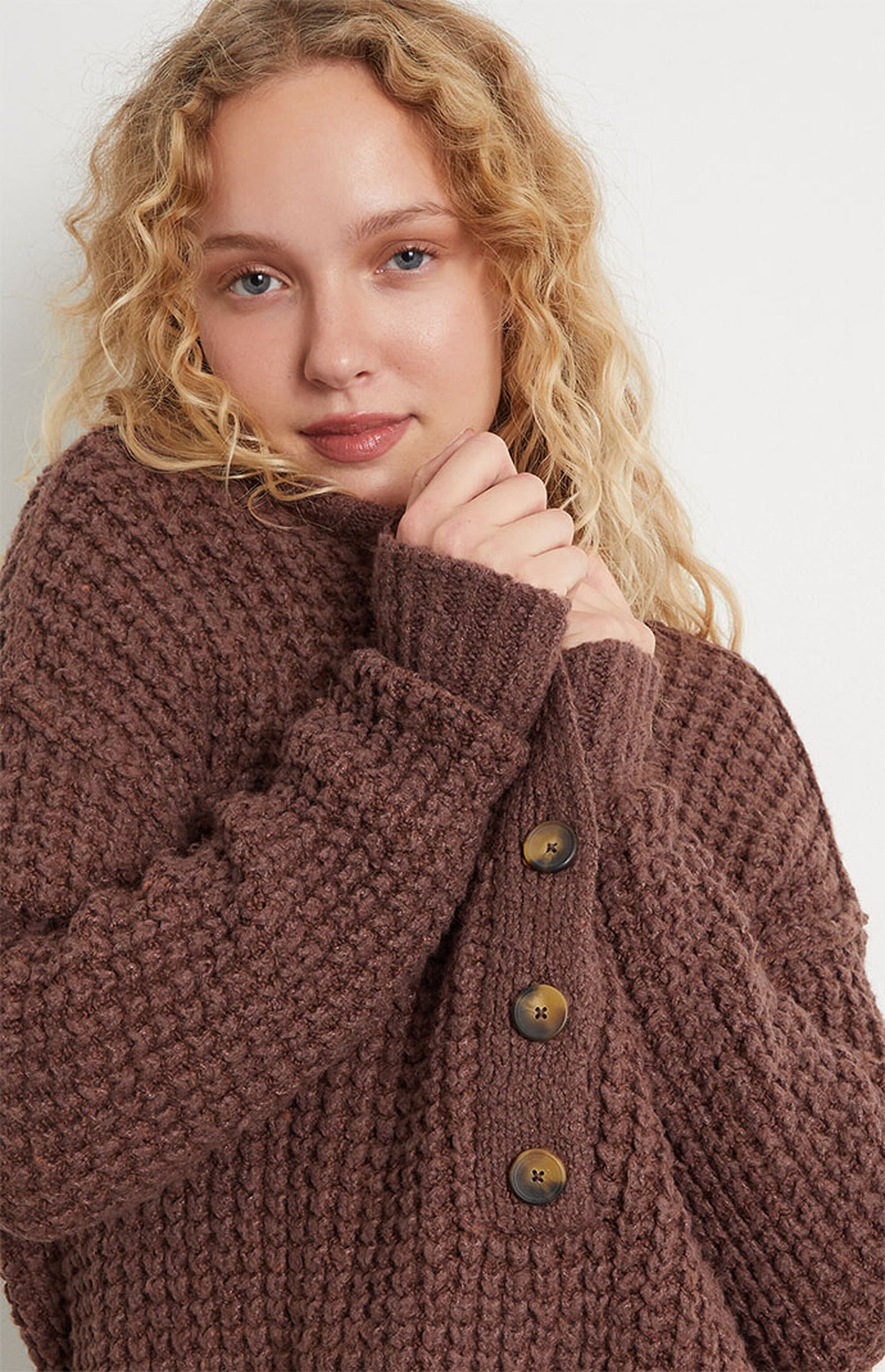 Free People Whistle Thermal Henley Long Sleeve Top - Size XS