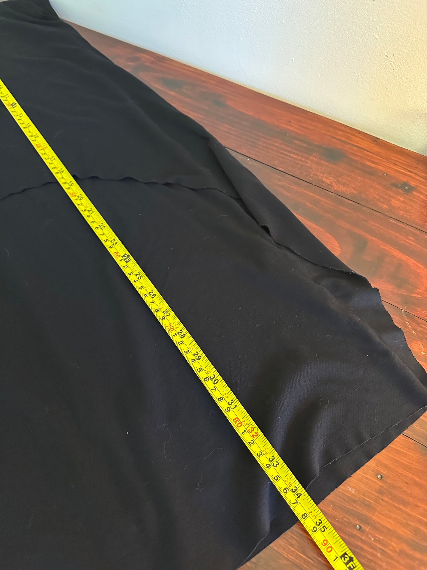 COS - Black Short Sleeve High Low Women’s Top with Raw Edges | Size Small