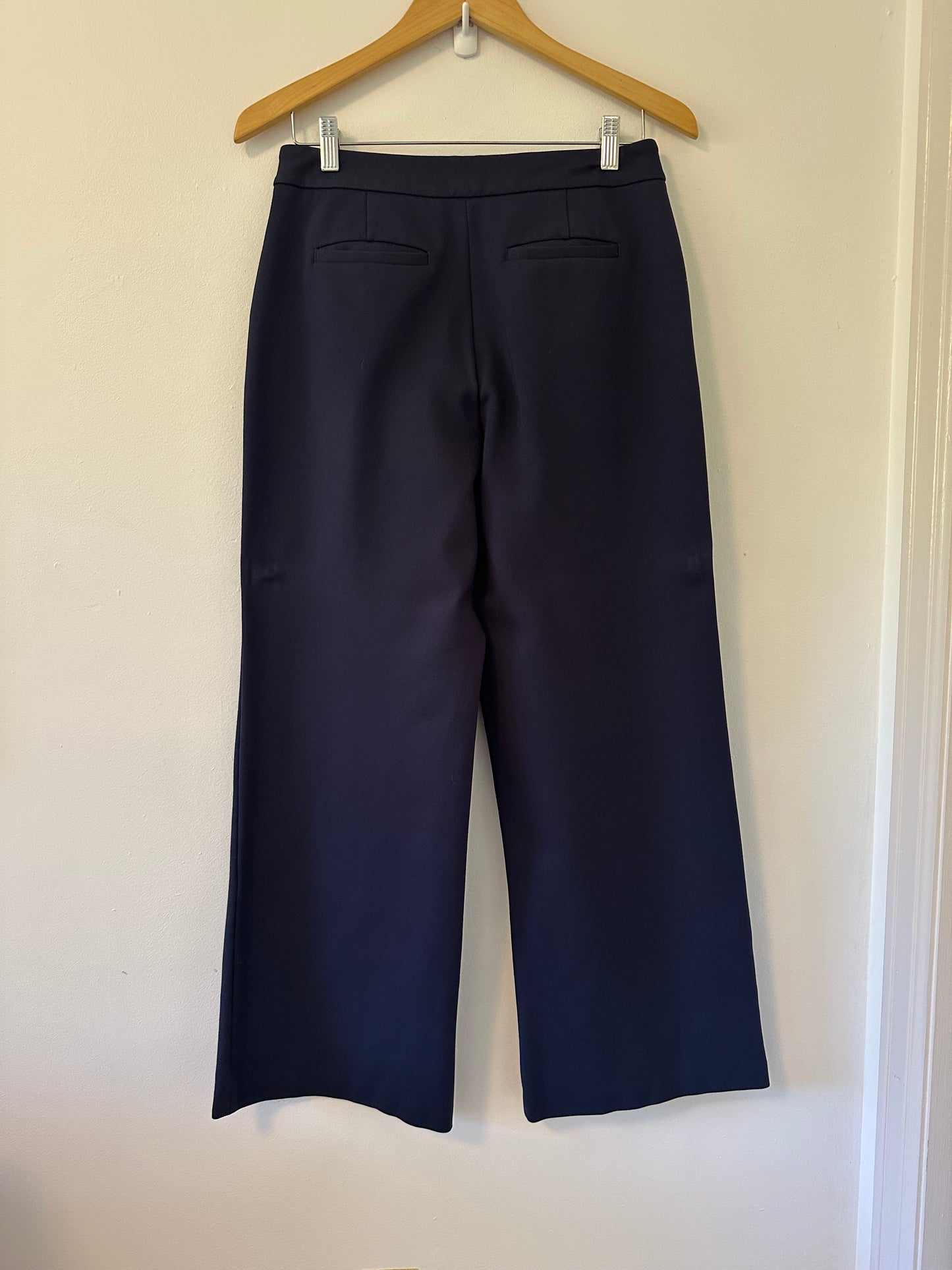 Boden Wide-Leg Ponte Pants in Navy | Size 12P