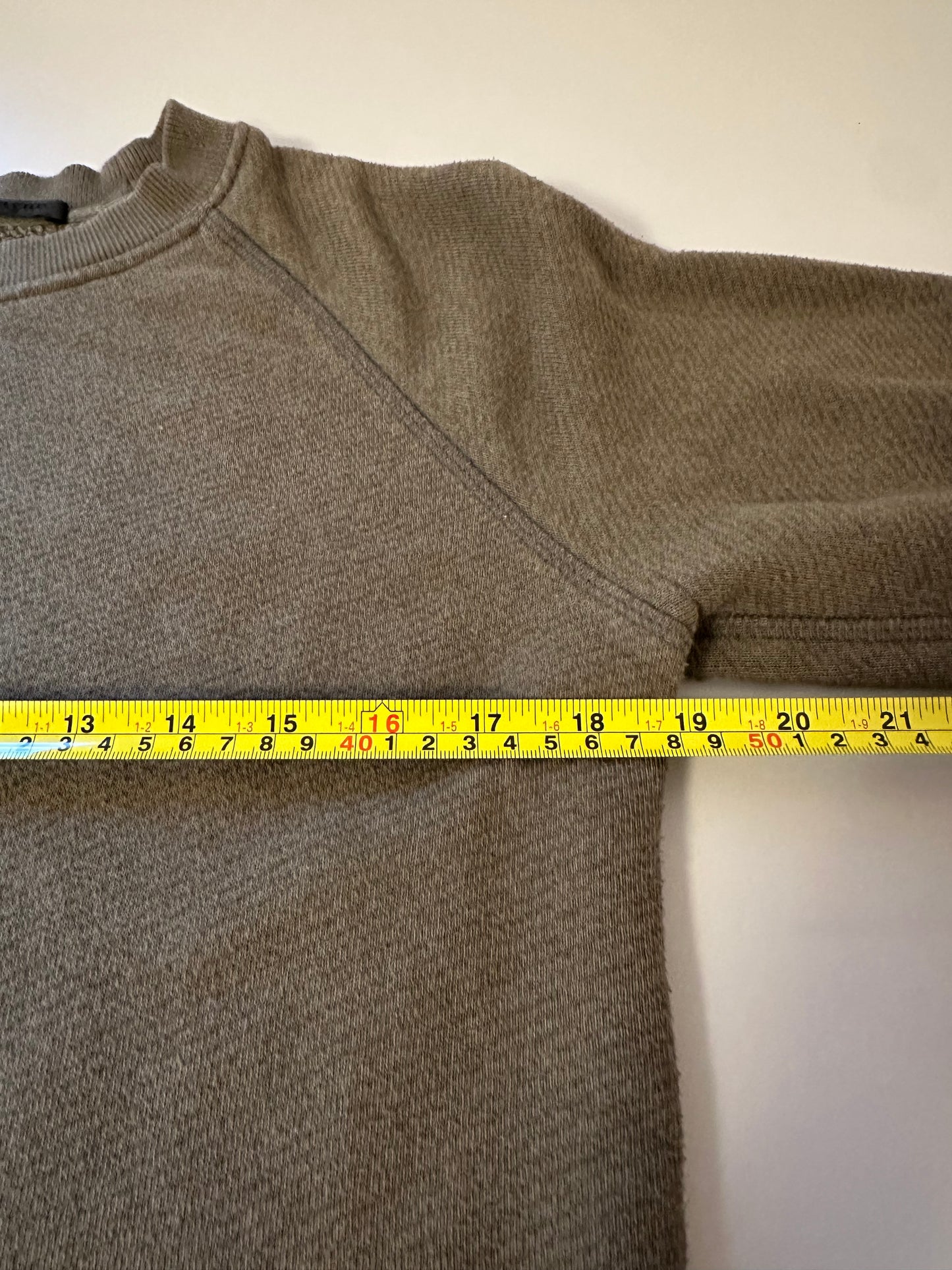 Jenni Kayne Saturday Sweatshirt in Olive Green | Size XS