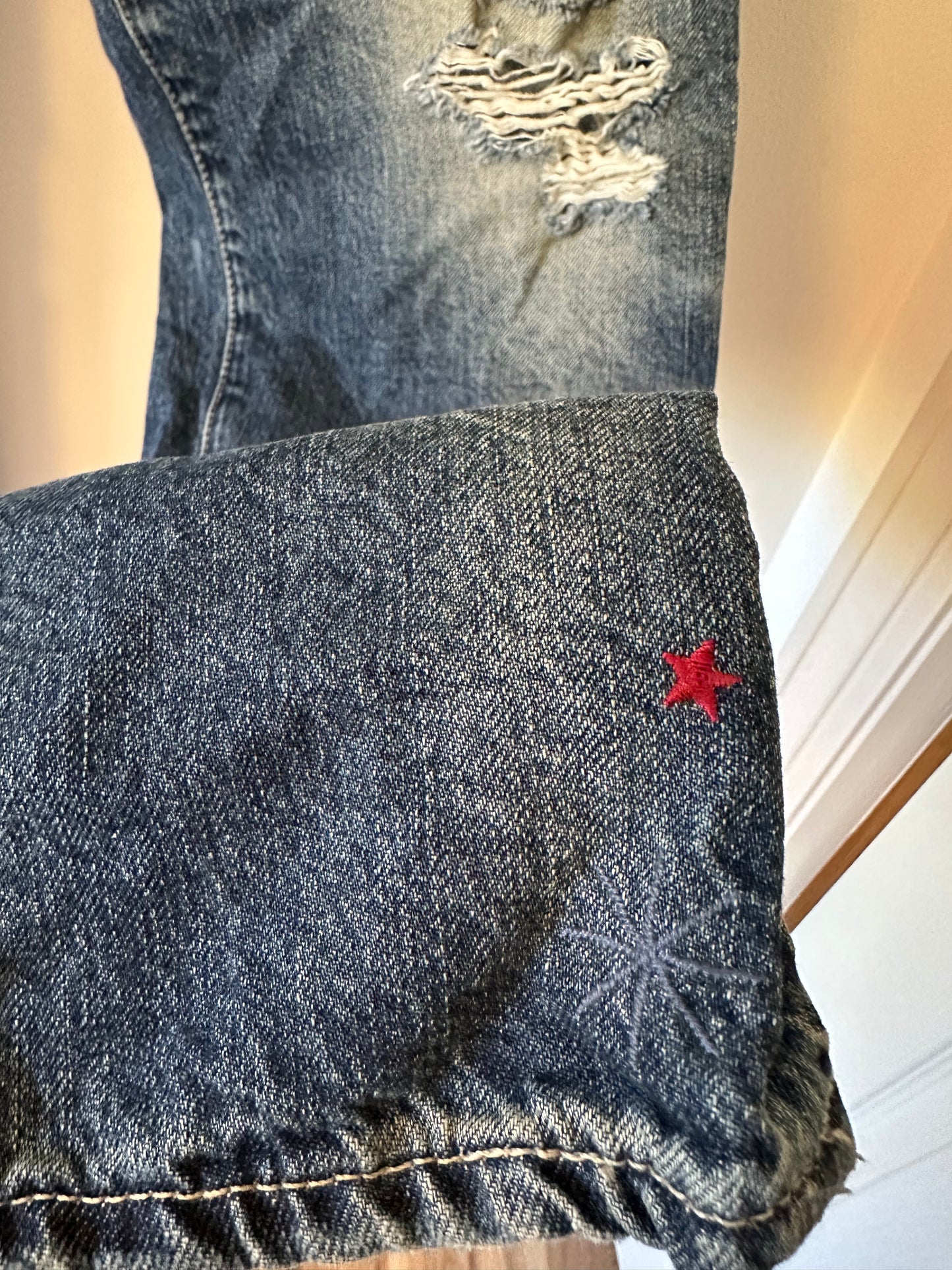 AG Adriano Goldschmied Phoebe in 23 Years Woven Dreams Embroidered Jeans