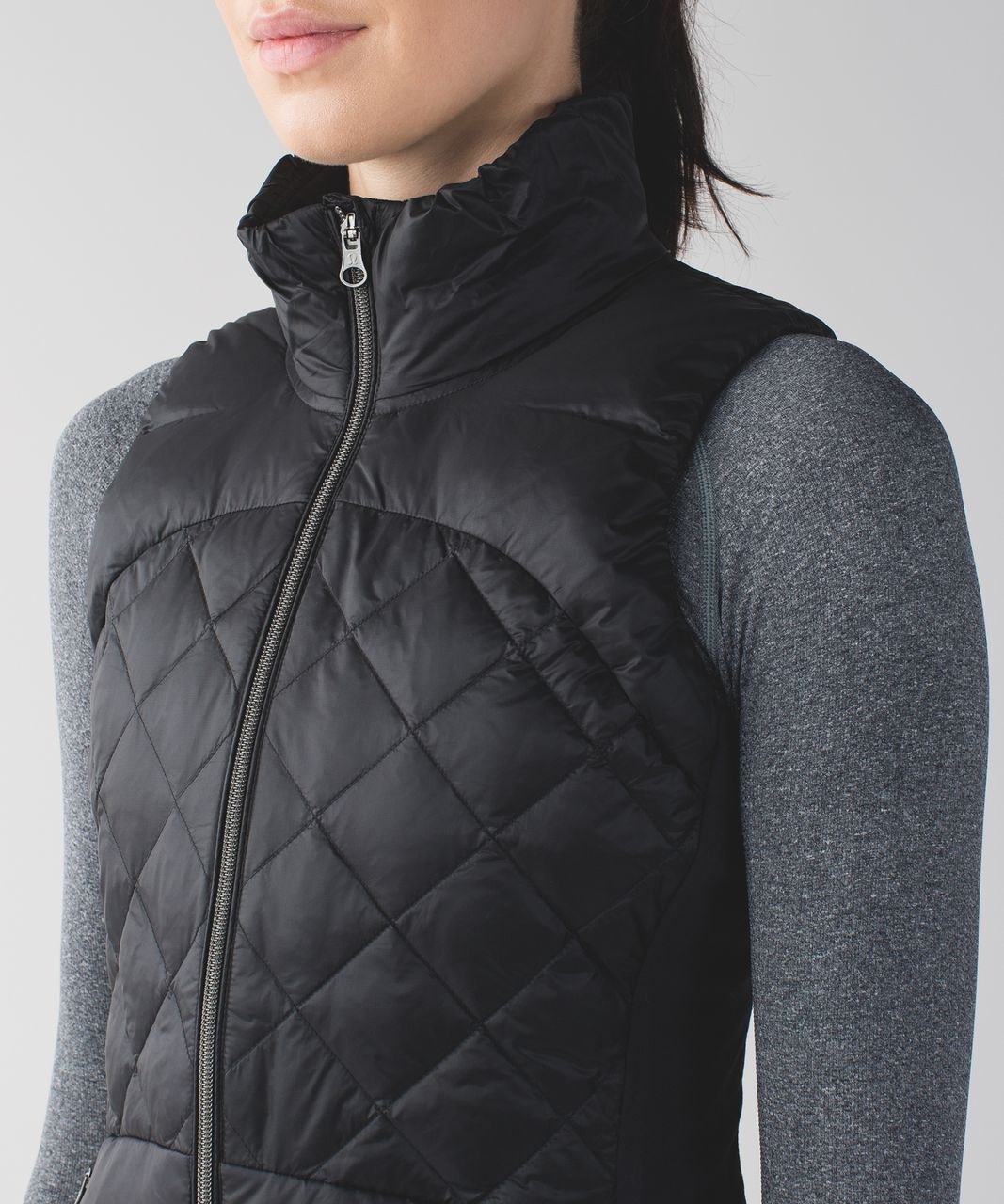Lululemon Down For a Run Quilted Vest in Black | Size 8