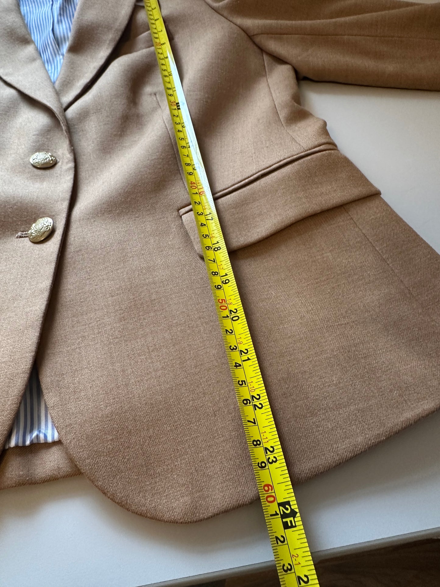 J. Crew Women’s Tan Wool Blend Boy Blazer | Size 8