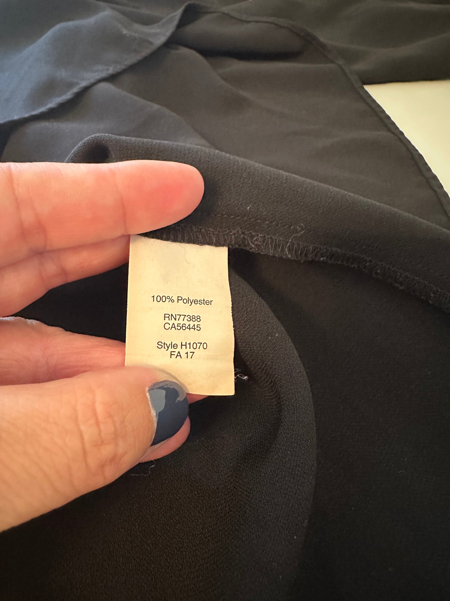 J. Crew Black Off-Shoulder Blouse with Tie Sleeves | Size Small