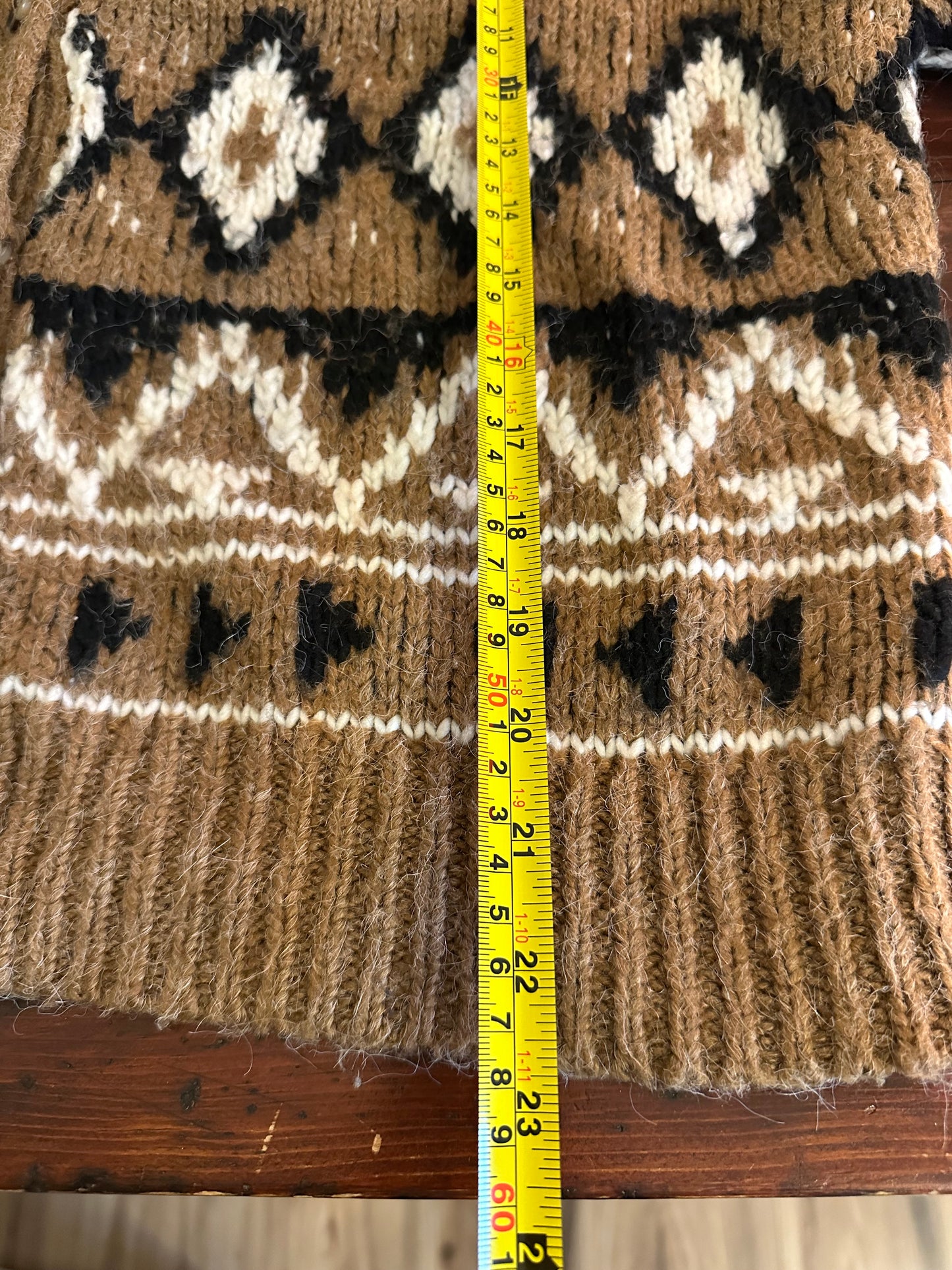 BB Dakota Brown and Black Patterned Cardigan