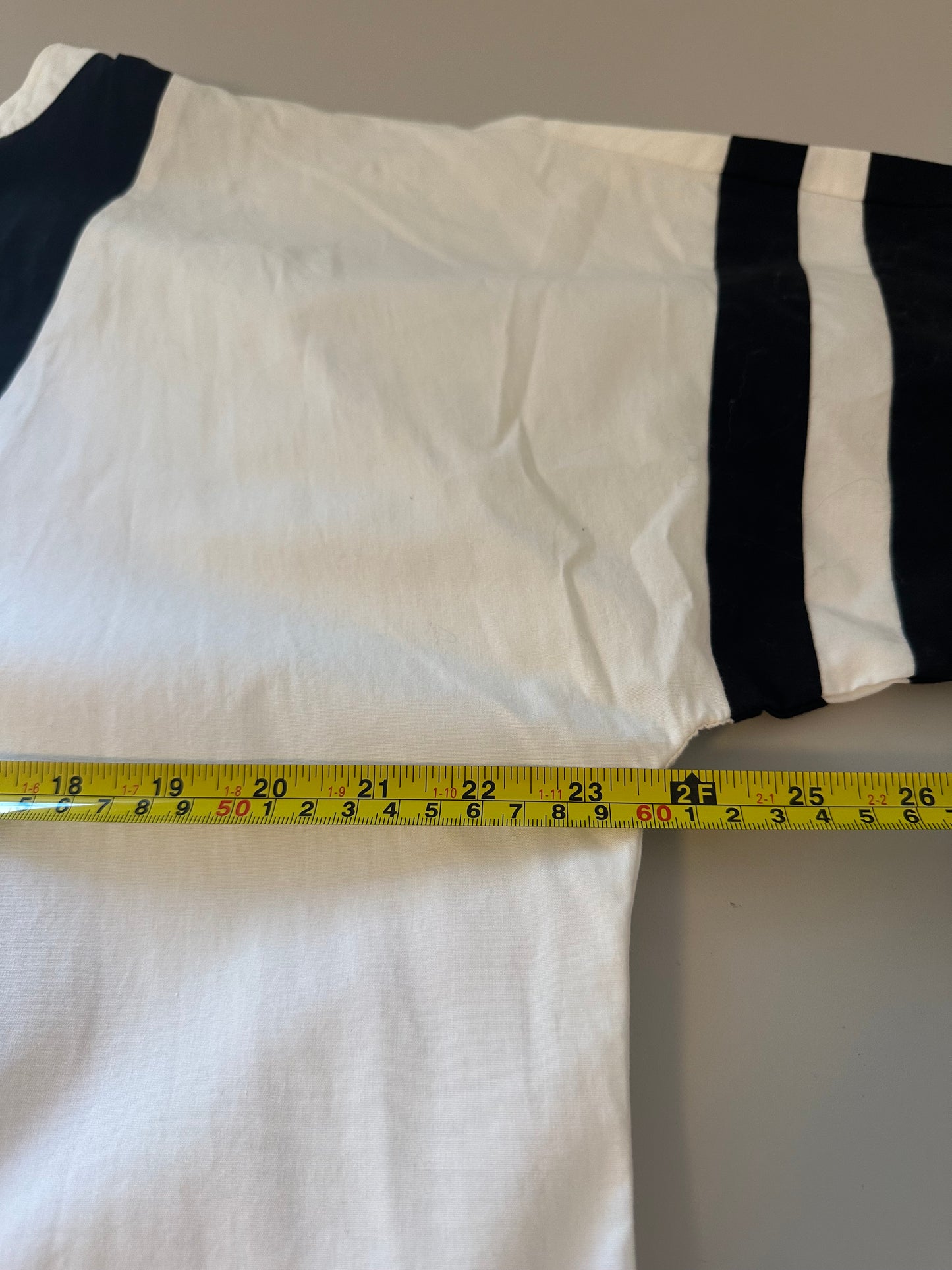 Madewell Black and White Striped Poncho Dress | Size Small