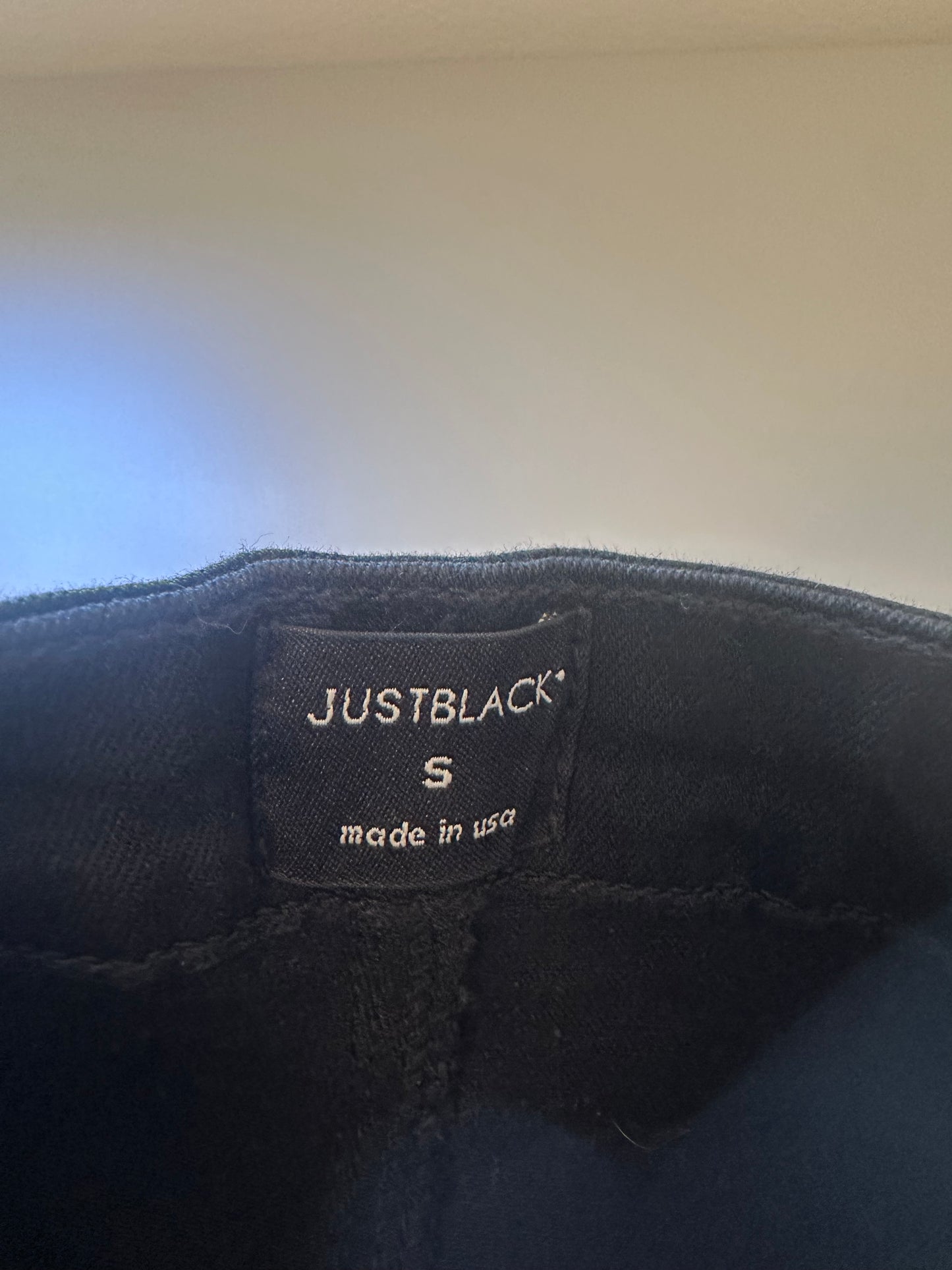 Just Black Black Denim Mini Skirt | Size Small