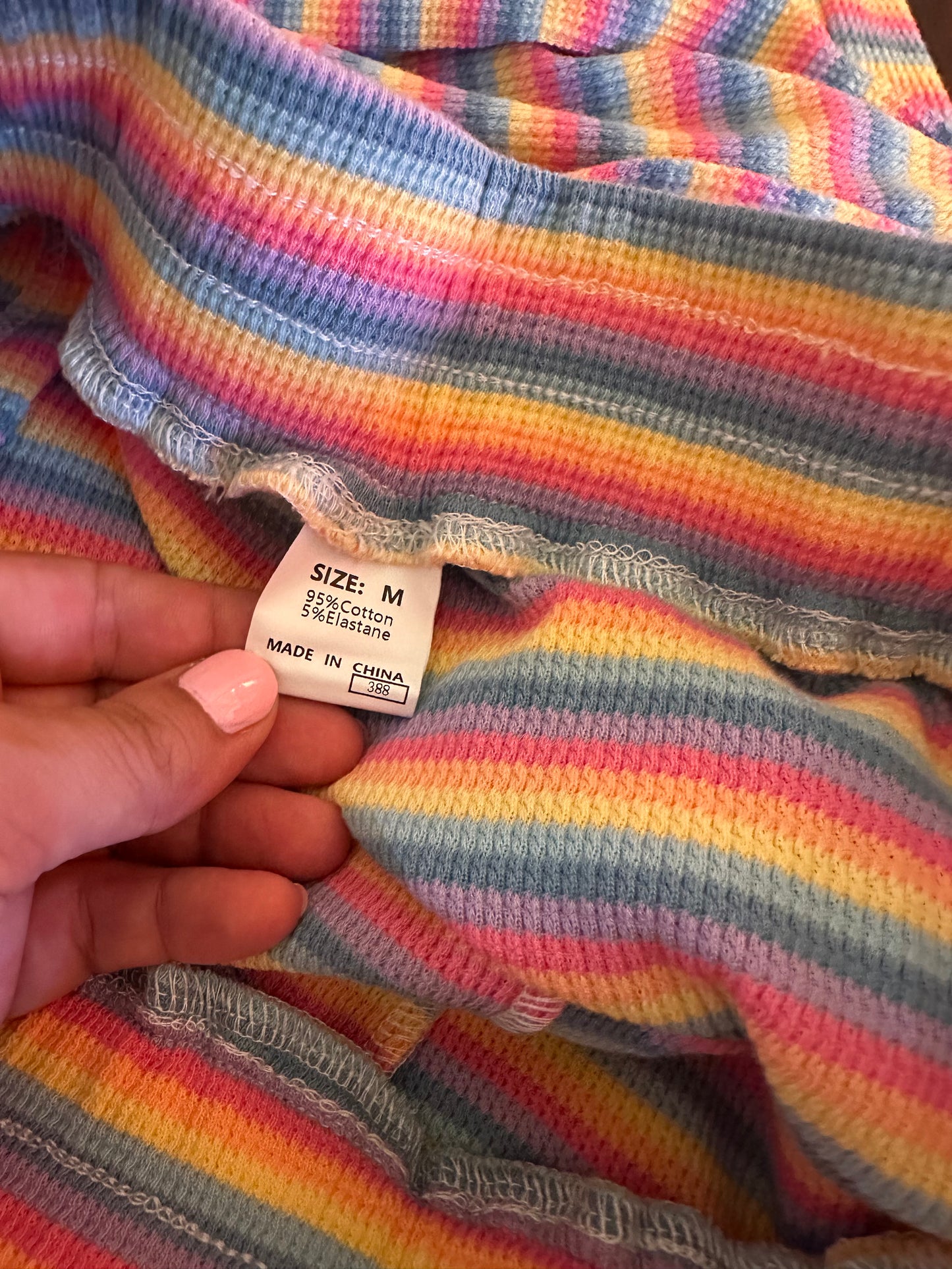 Adeline Clothing Colorful Striped Bottoms - Size Medium