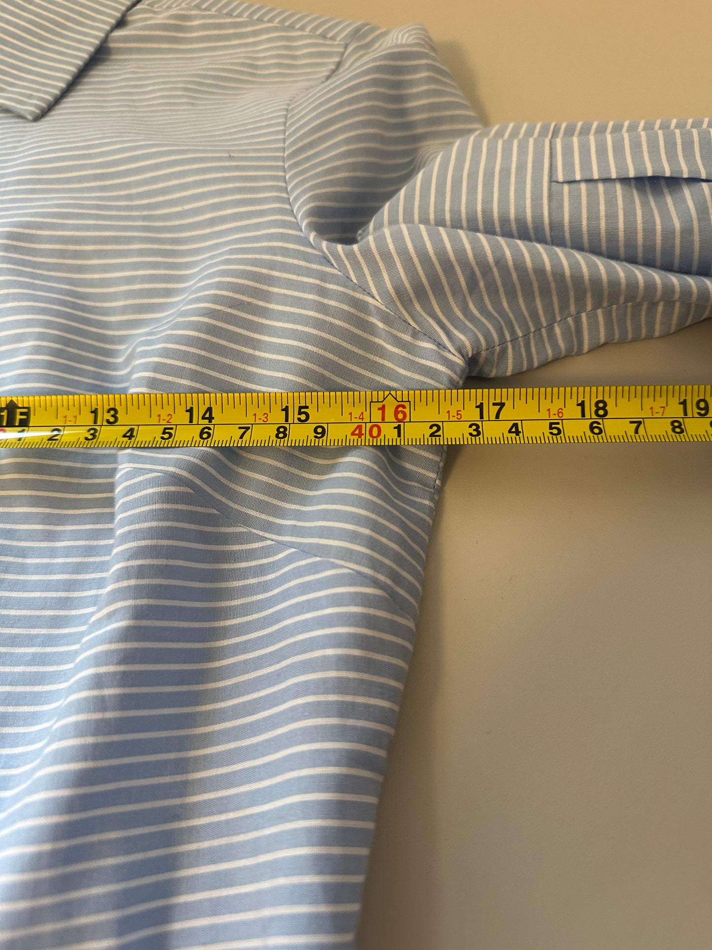Banana Republic Light Blue Striped Button Down Shirt | Size 0