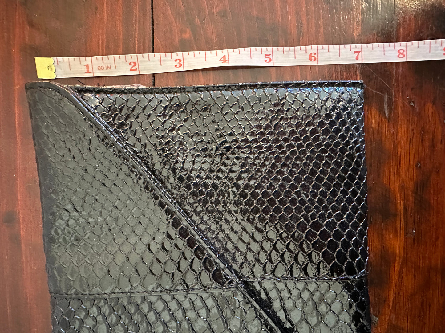 Urban Expressions Black Snakeskin Clutch