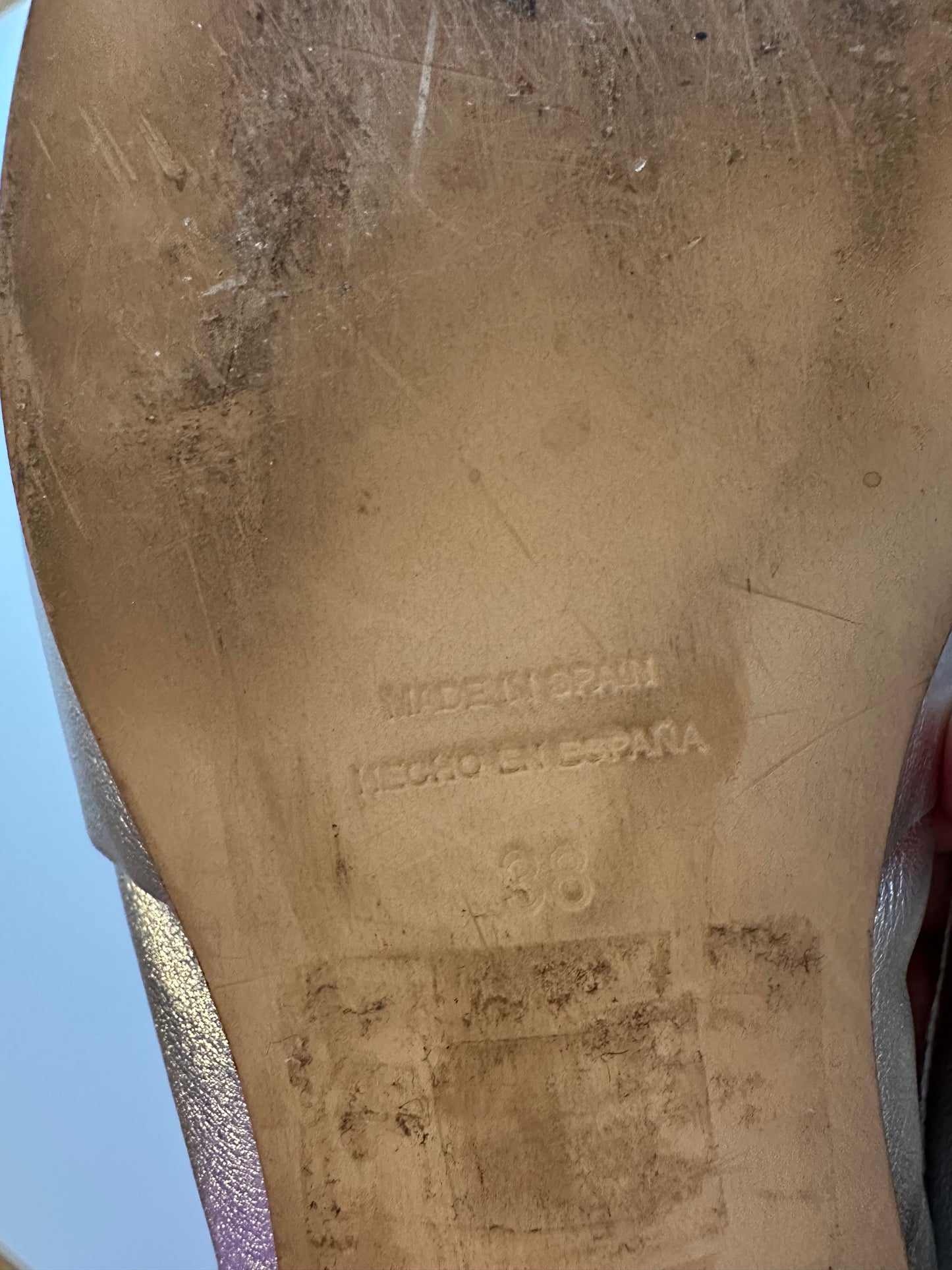 Free People At Ease Silver Metallic Women's Loafers | Size 38