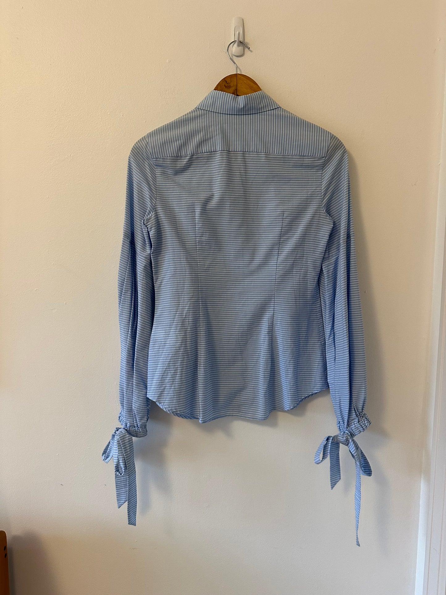 Banana Republic Light Blue Striped Button Down Shirt | Size 0