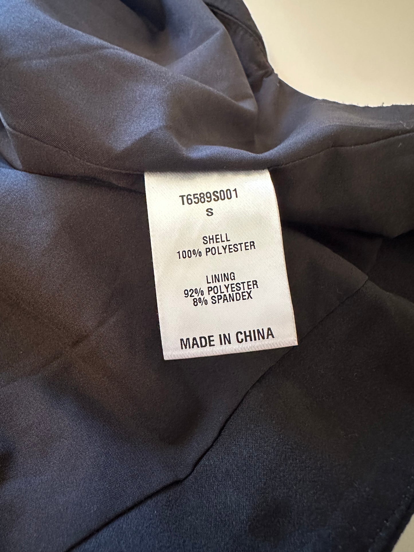 Tart Black Draped Wrap Tank Top | Size Small