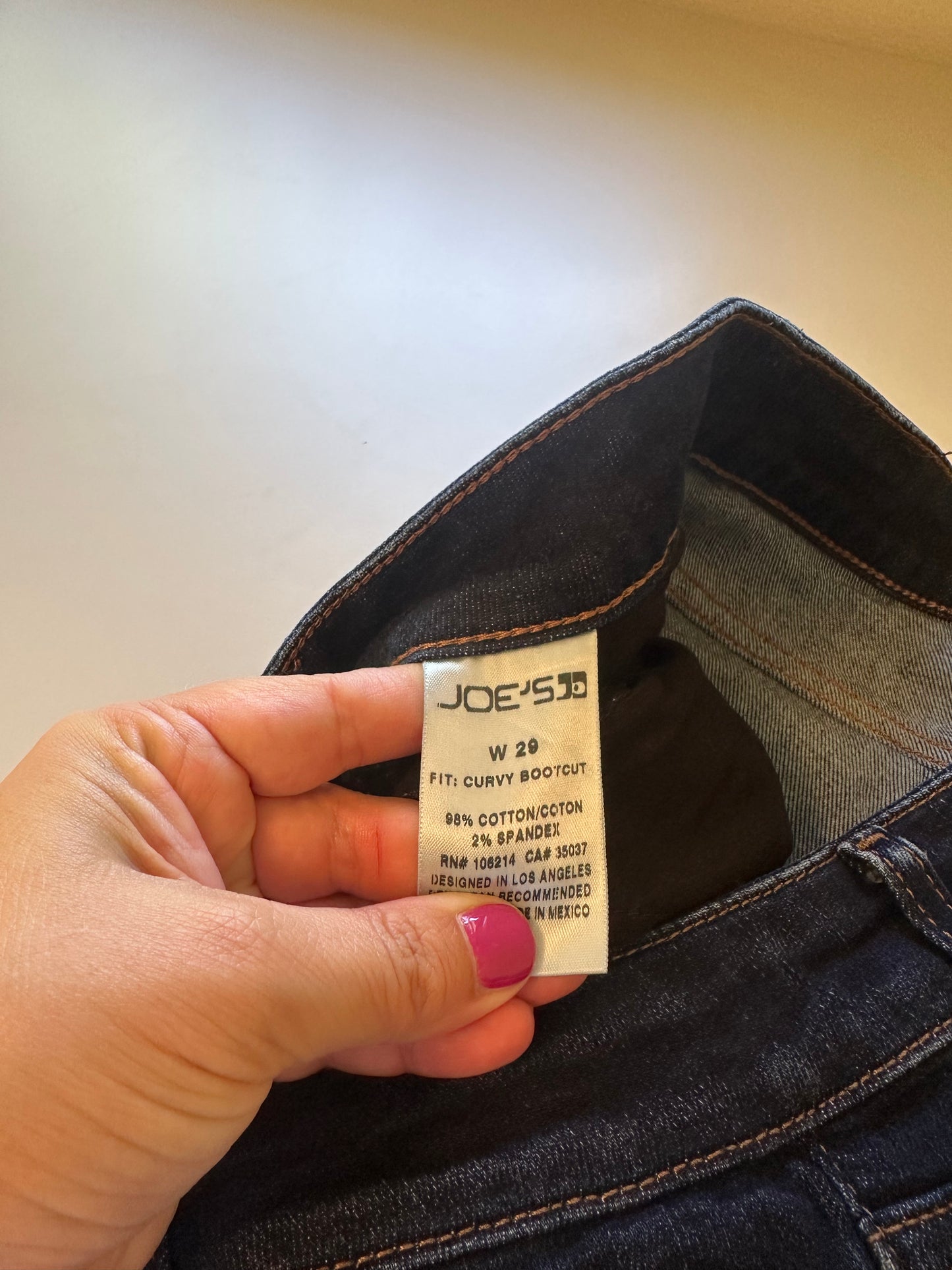 Joe's Jeans - Curvy Dark Blue Boot Cut Women's Jeans | Size 29