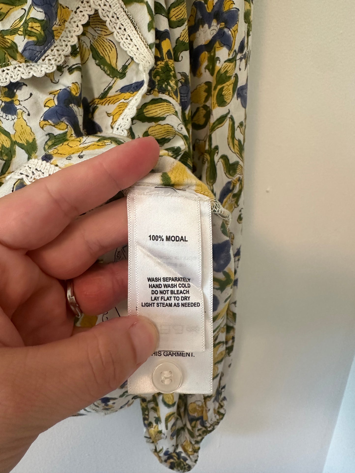 Emerson Fry Filipa Blouse - Meadow Rue Satin Size Small