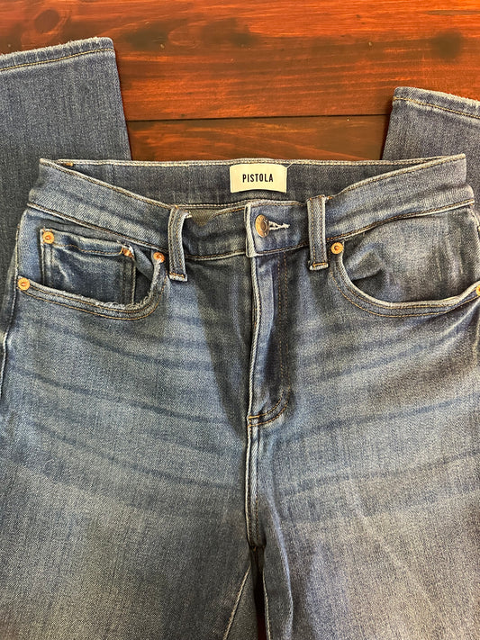 Pistola Women's Blue Straight Leg Jeans Size 27