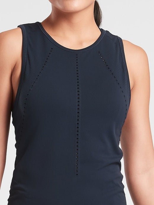 Athleta Foothill Seamless Tank in Black - Size Medium