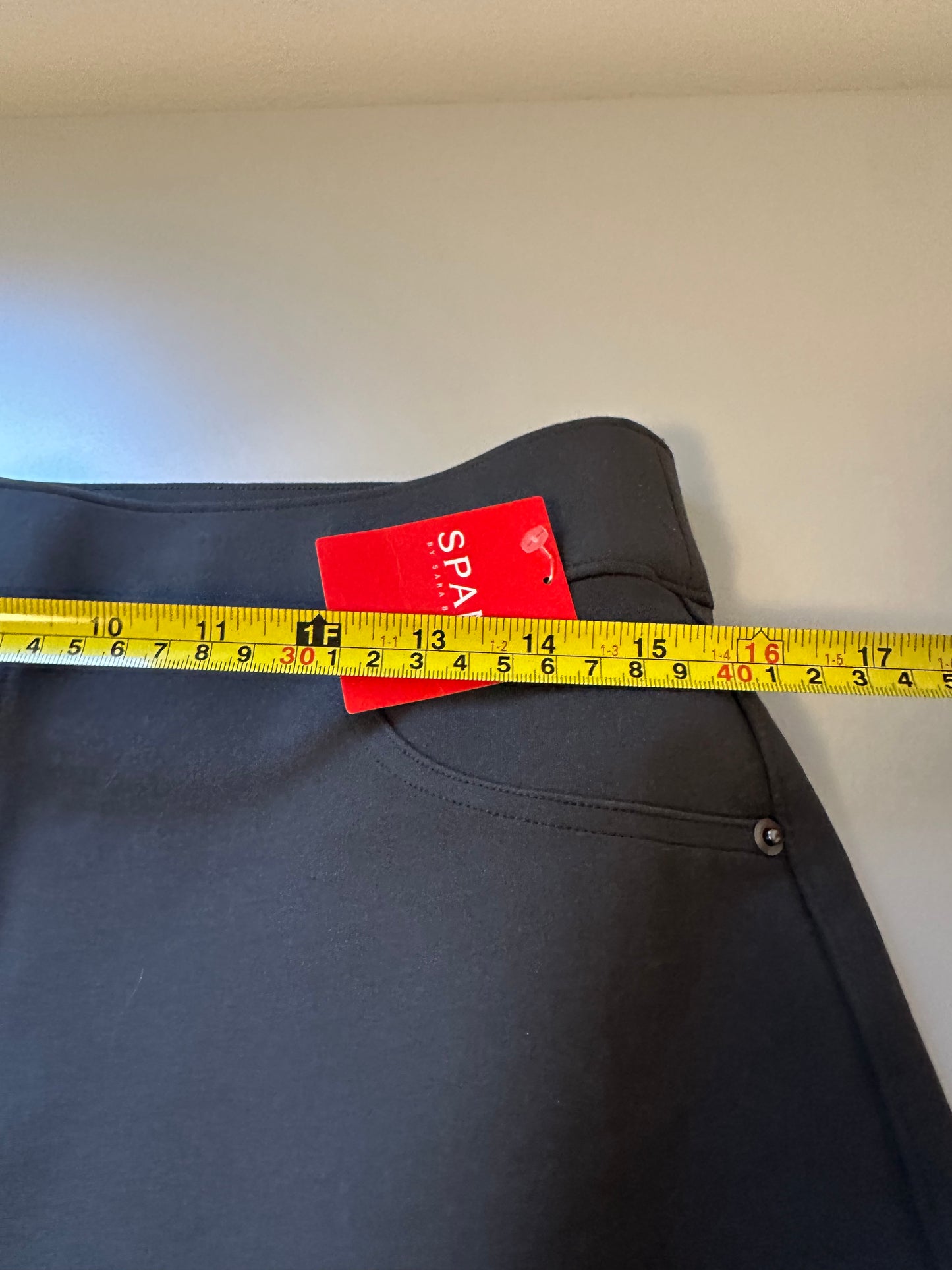 NWT SPANX Jean-ish Charcoal Gray Ankle Legging Jeans | Size XL