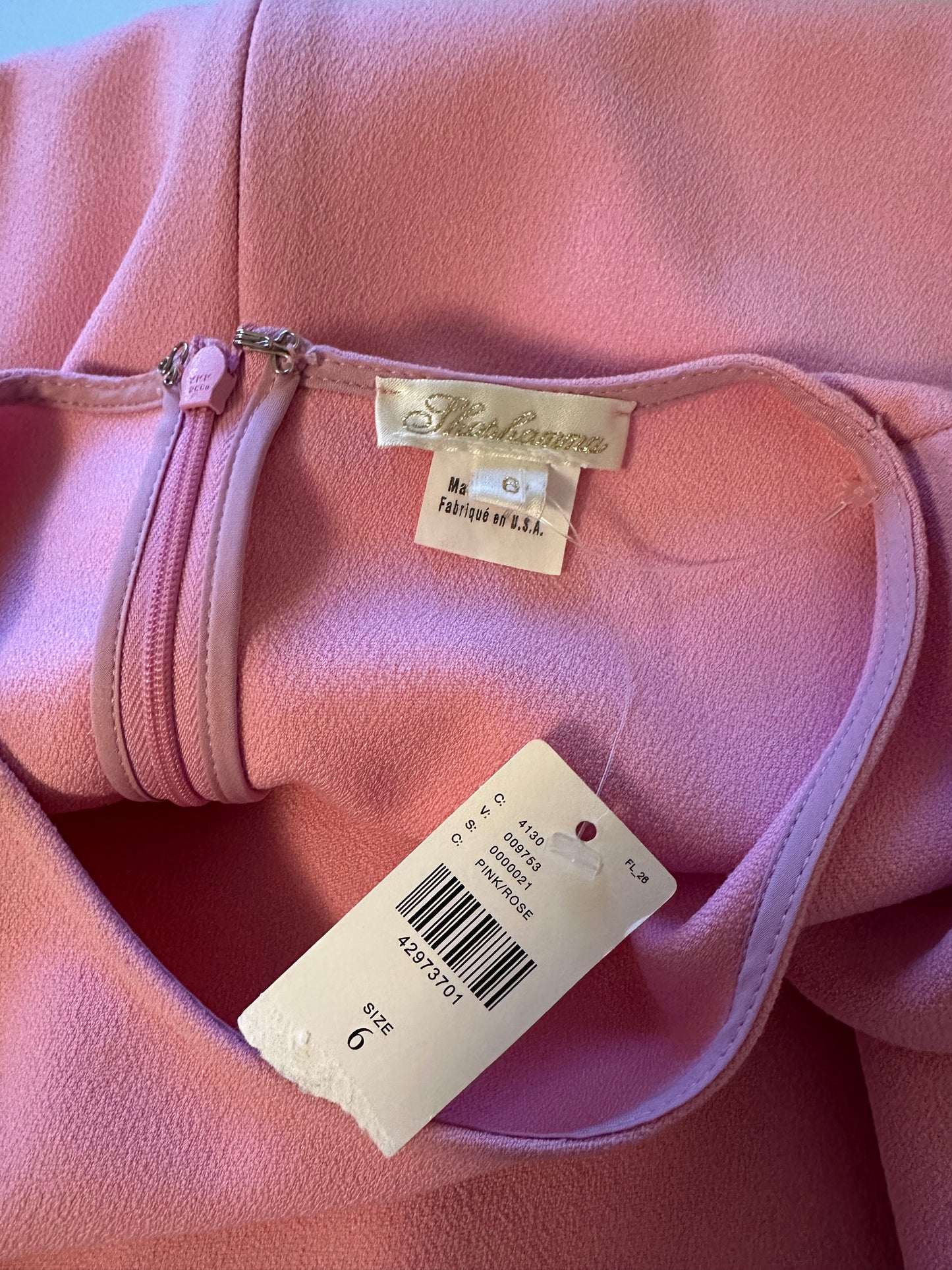NWT Shoshanna Burbank Bell Sleeve Fit and Flare Bubblegum Pink Dress