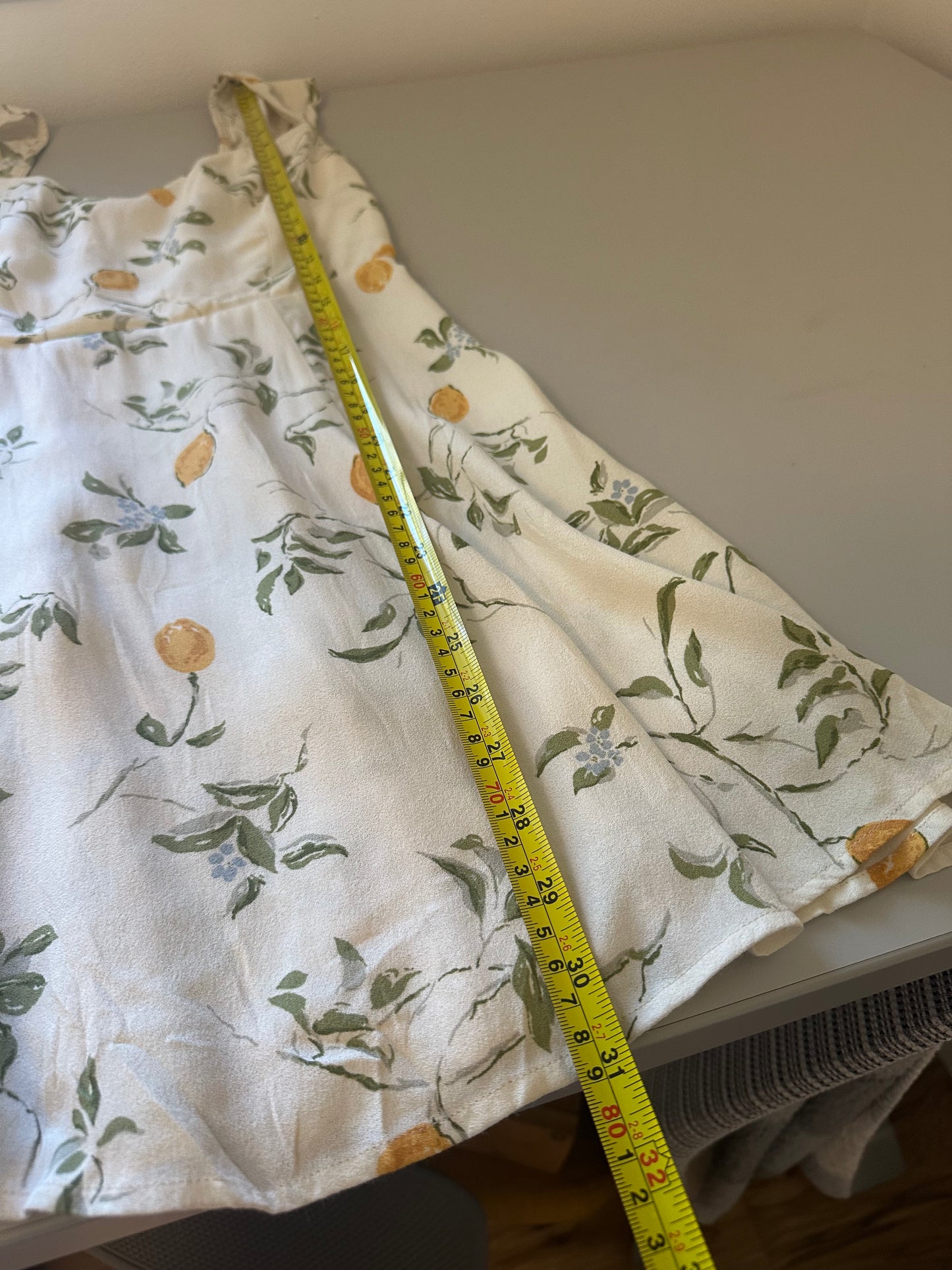 Reformation Tanis Mini Dress in Citron | Size 4