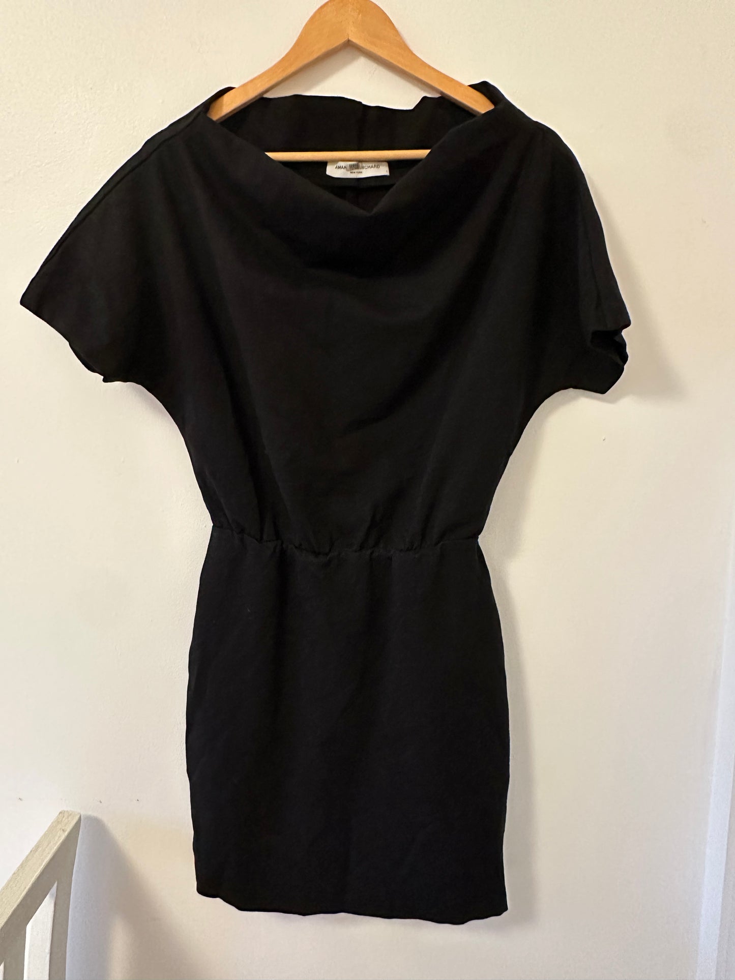 Amanda Uprichard Endrina Black Mini Dress - Size Small