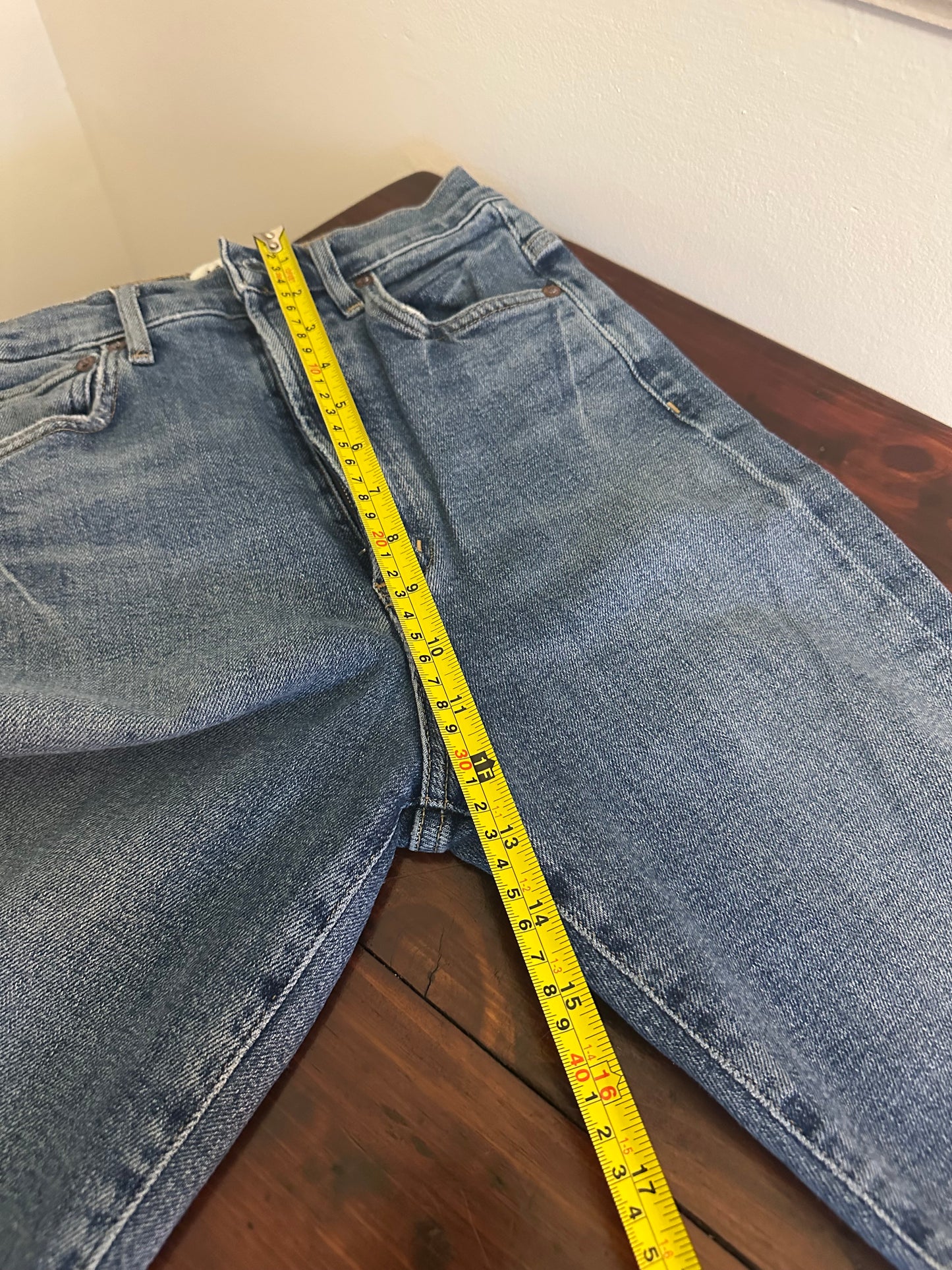 Agolde Pinch Waist Ultra High Rise Skinny Blue Jeans - Size 24
