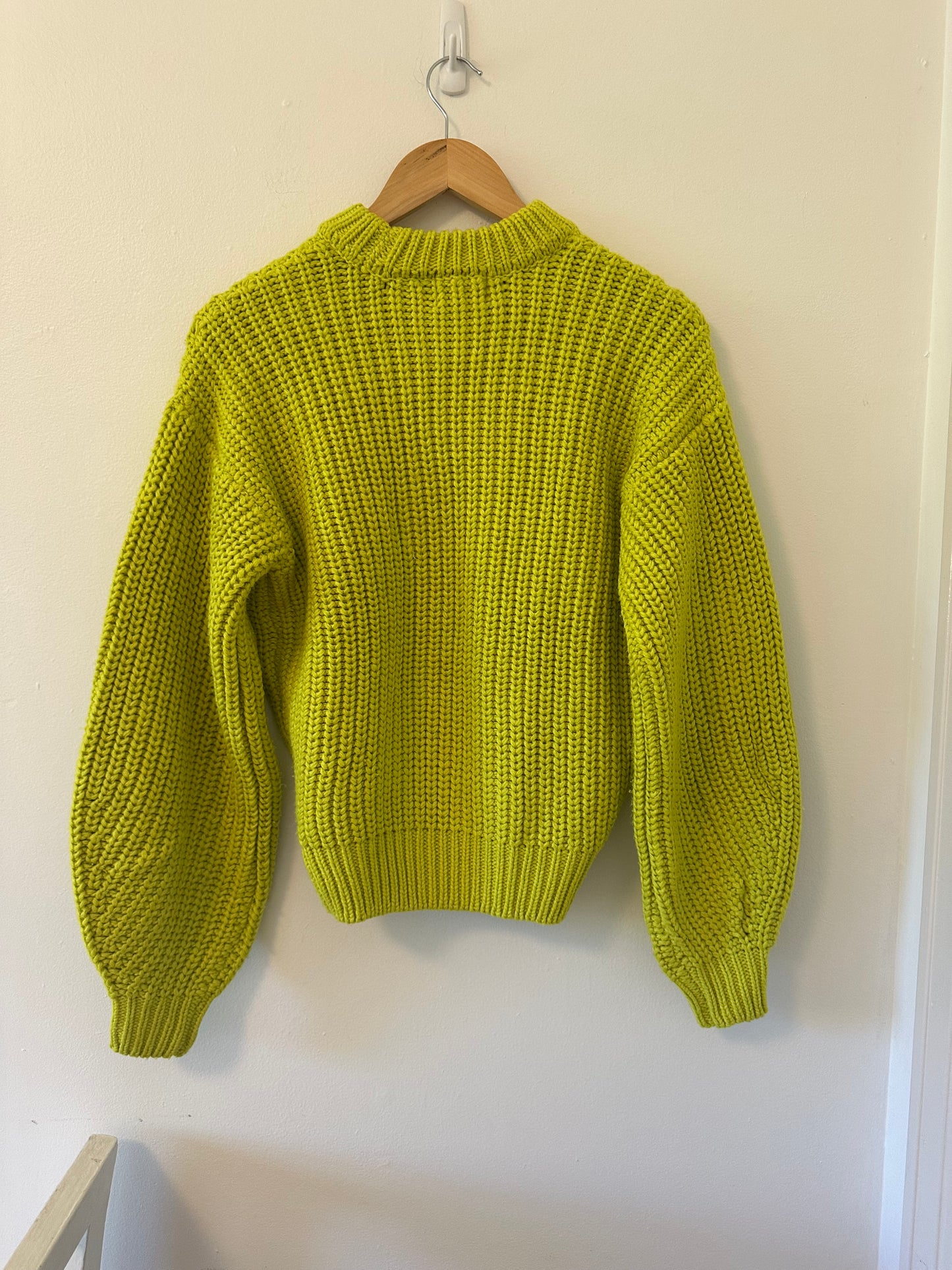 Show Me Your Mumu Women's Bailey Sweater in Lime Green - Size XS