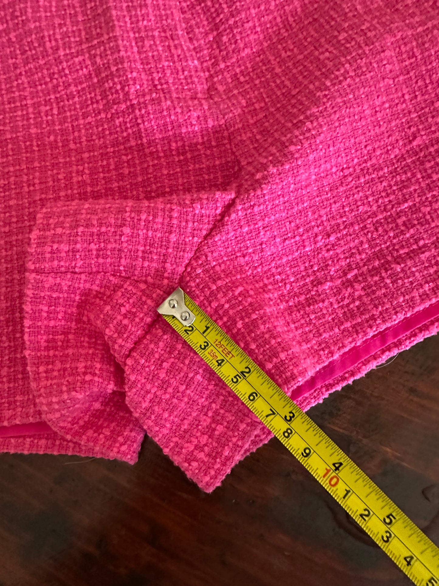 Milly Aria Pink Tweed Boucle Shorts - Size 10