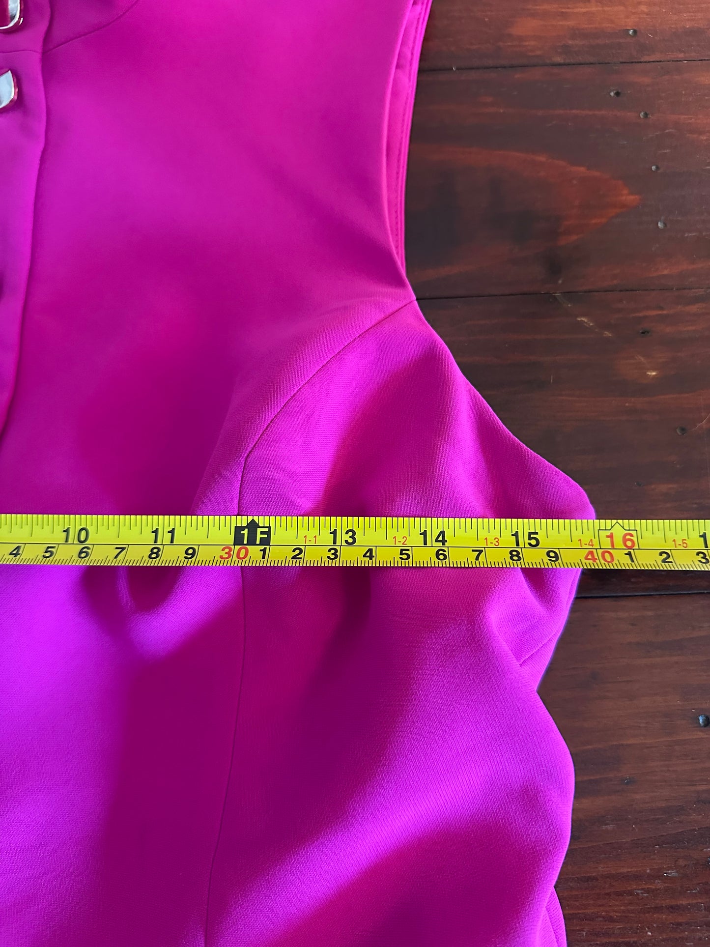 Amanda Uprichard Evelyn Romper in Dark Hot Pink - Size Medium