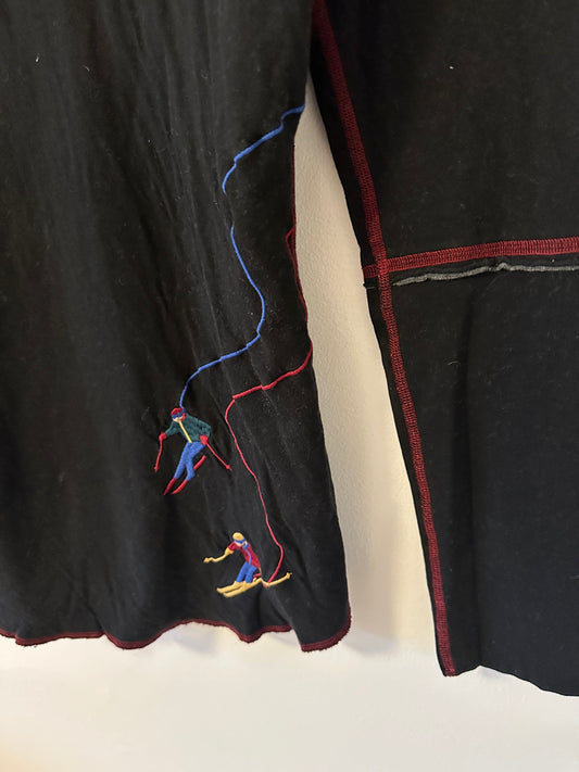 Alp N Rock “Retro Apres Crew” Long Sleeve Embroidered Shirt | Size Medium