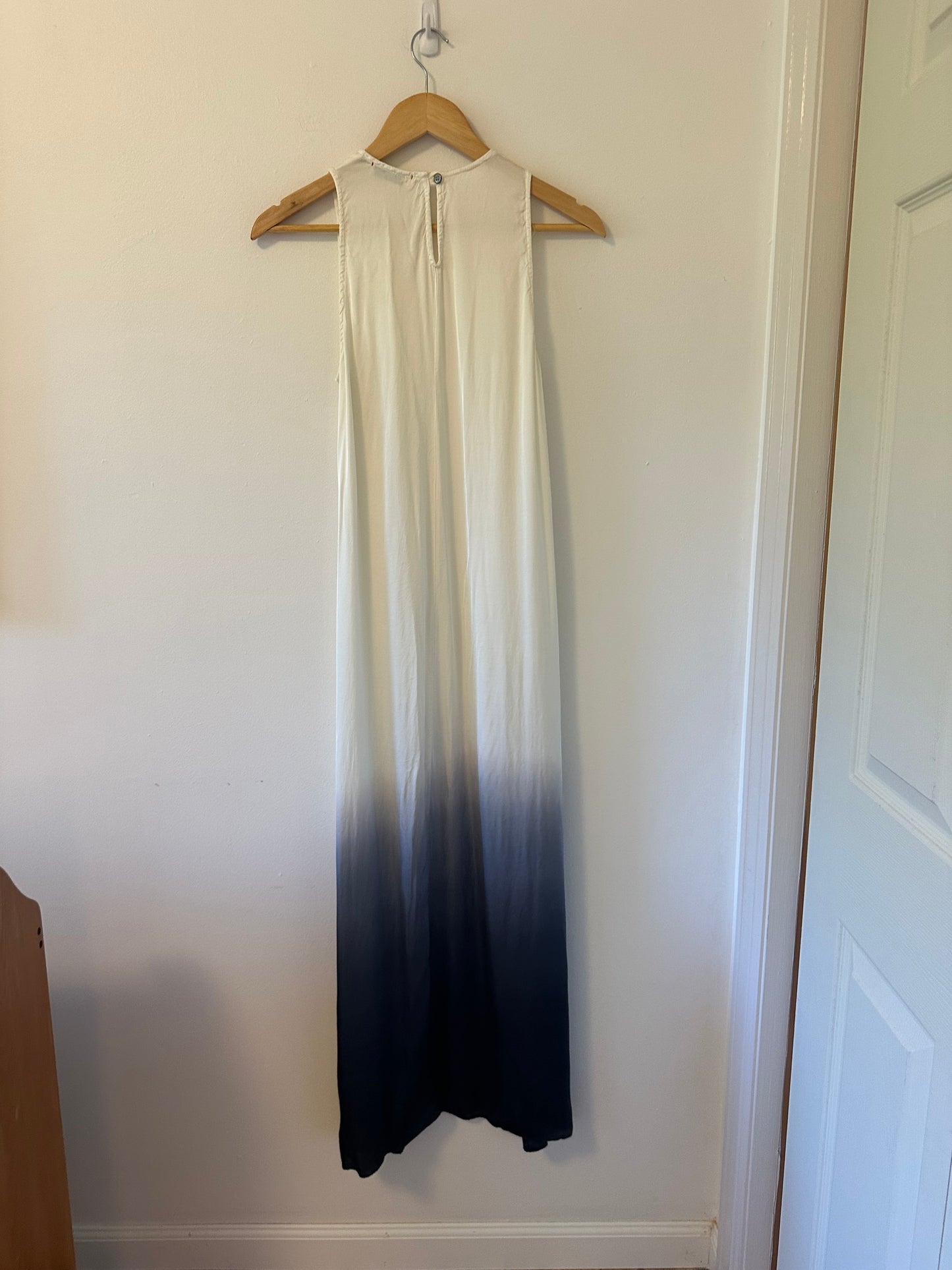 Stark X - Ombré Gradient Maxi Dress with Faux Wrap and Front Slit | Size Small