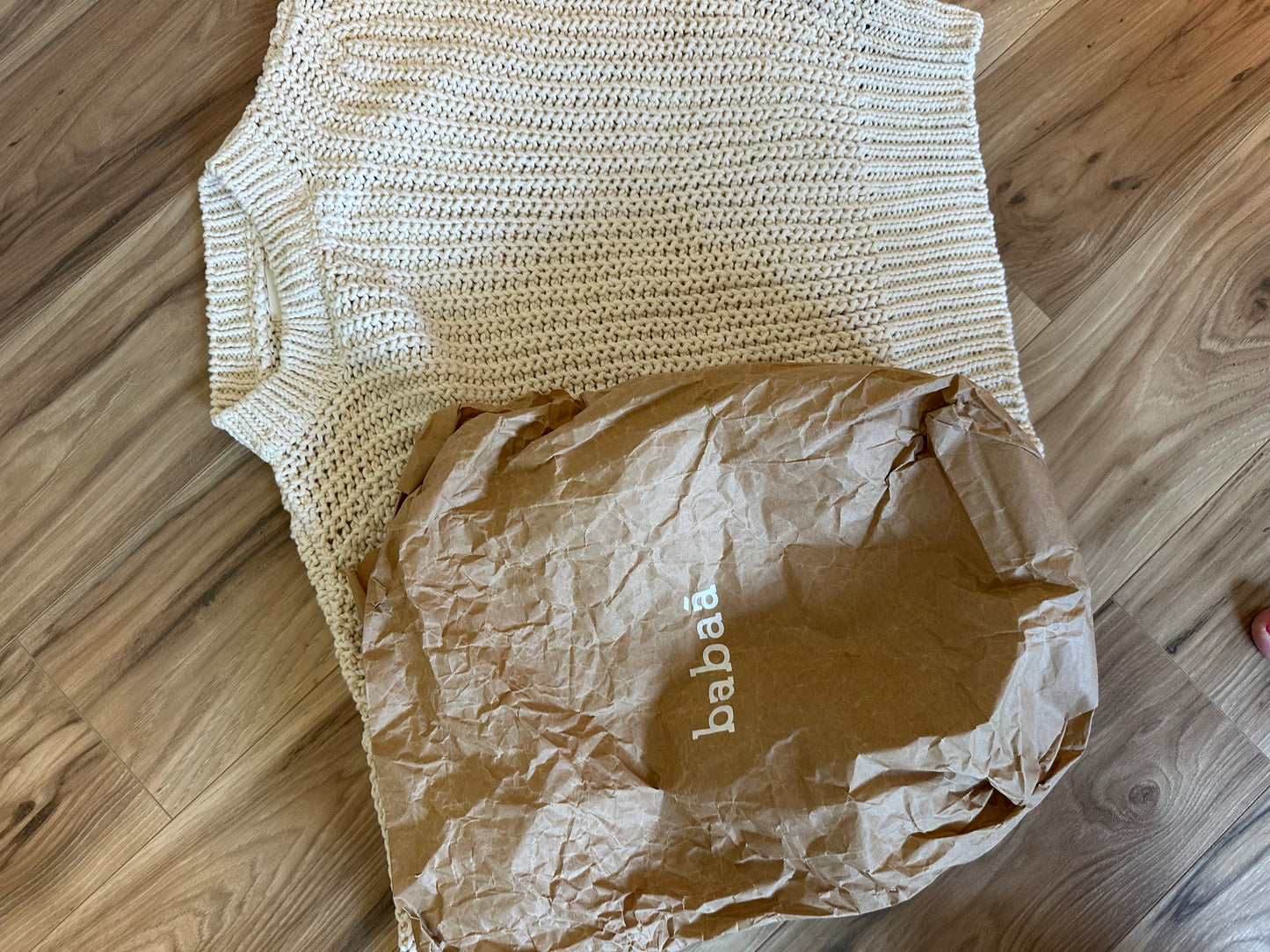 Babaa No18 Jumper Sweater in Natural - Size Small