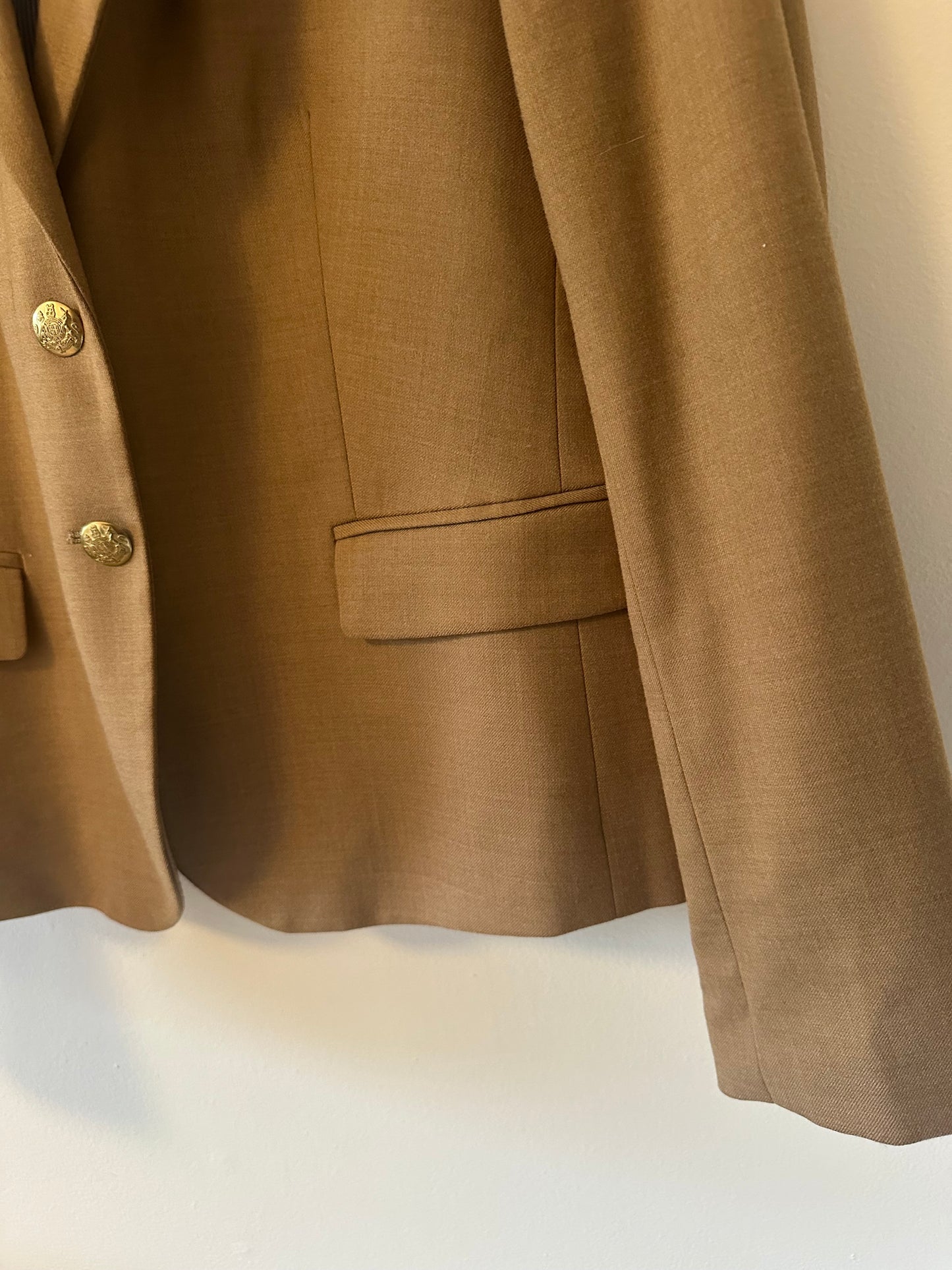 J. Crew Women’s Tan Wool Blend Boy Blazer | Size 8