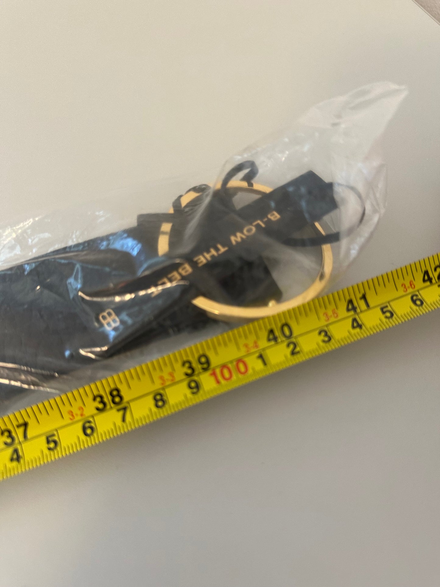 NWT B-Low the Belt Molly Black Belt with Gold Circle Buckle | Size Medium