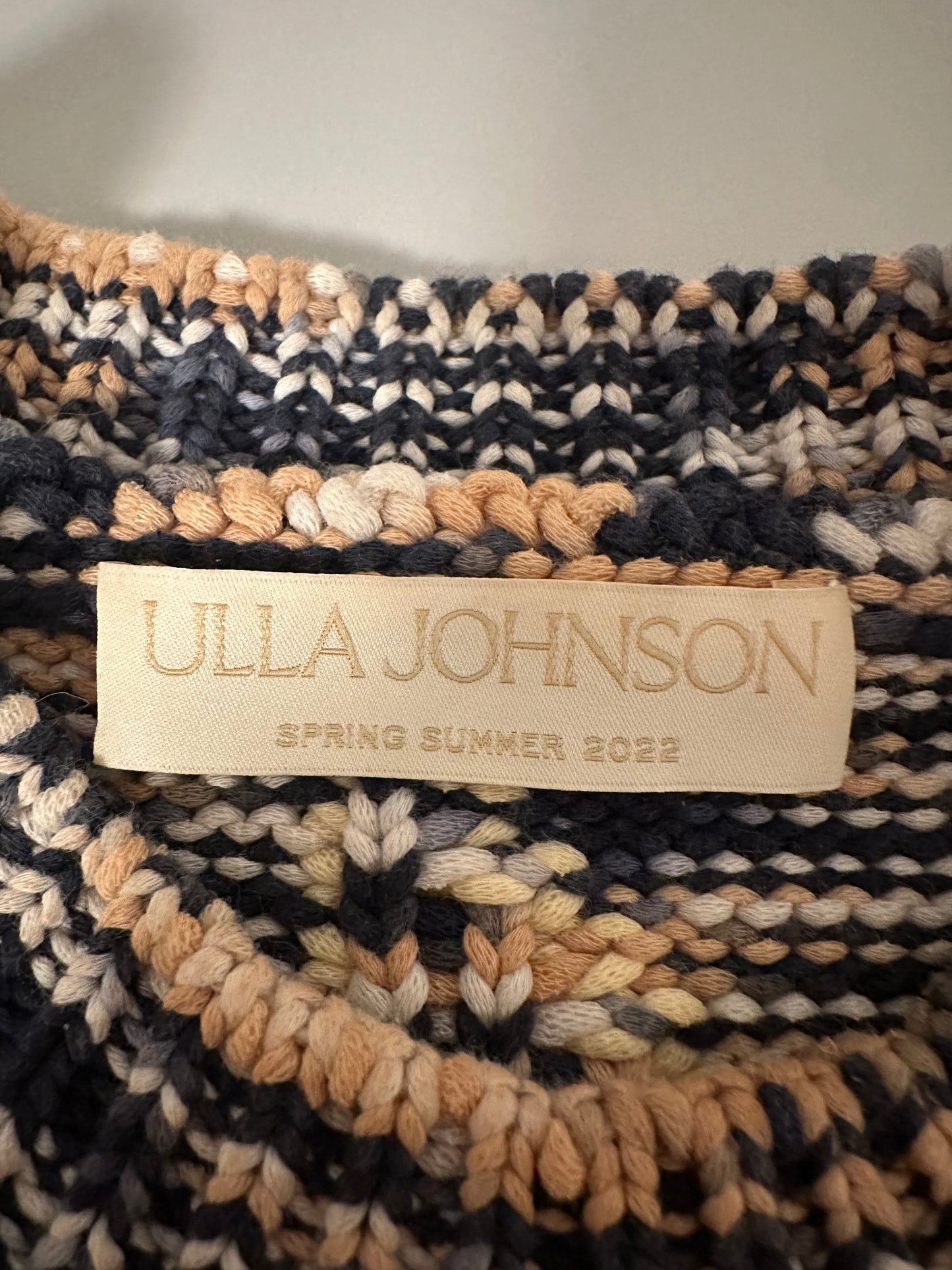 Ulla Johnson Emerson Sunflower Cotton Blend Space Dye Sweater | Size Small