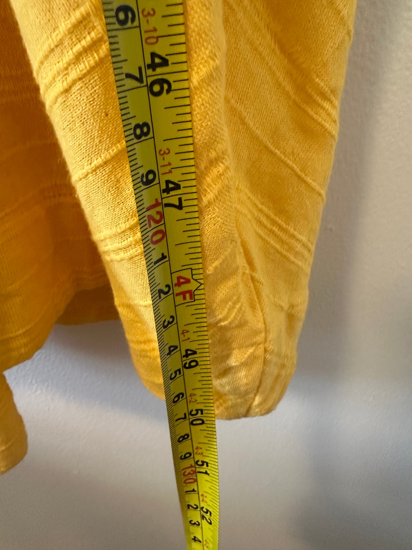 Free People New In Town Yellow Button-Down Midi Dress - Size Small