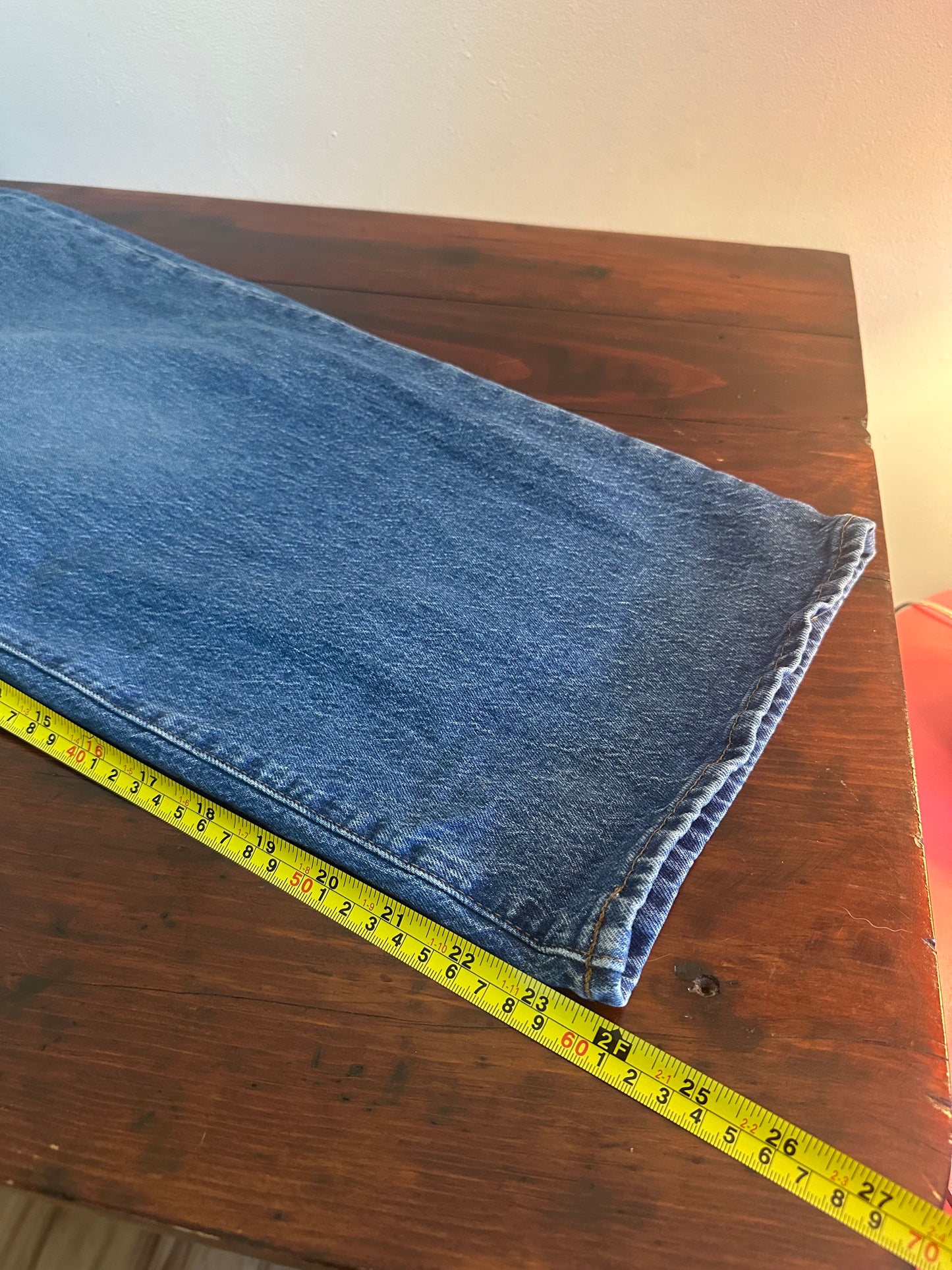 Madewell The Perfect Vintage Wide-Leg Crop Jeans in Blue - Size 32P