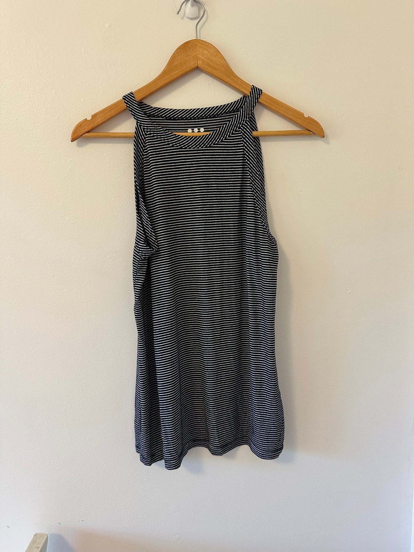 Three Dots Striped Sleeveless Women's Top - Size Medium