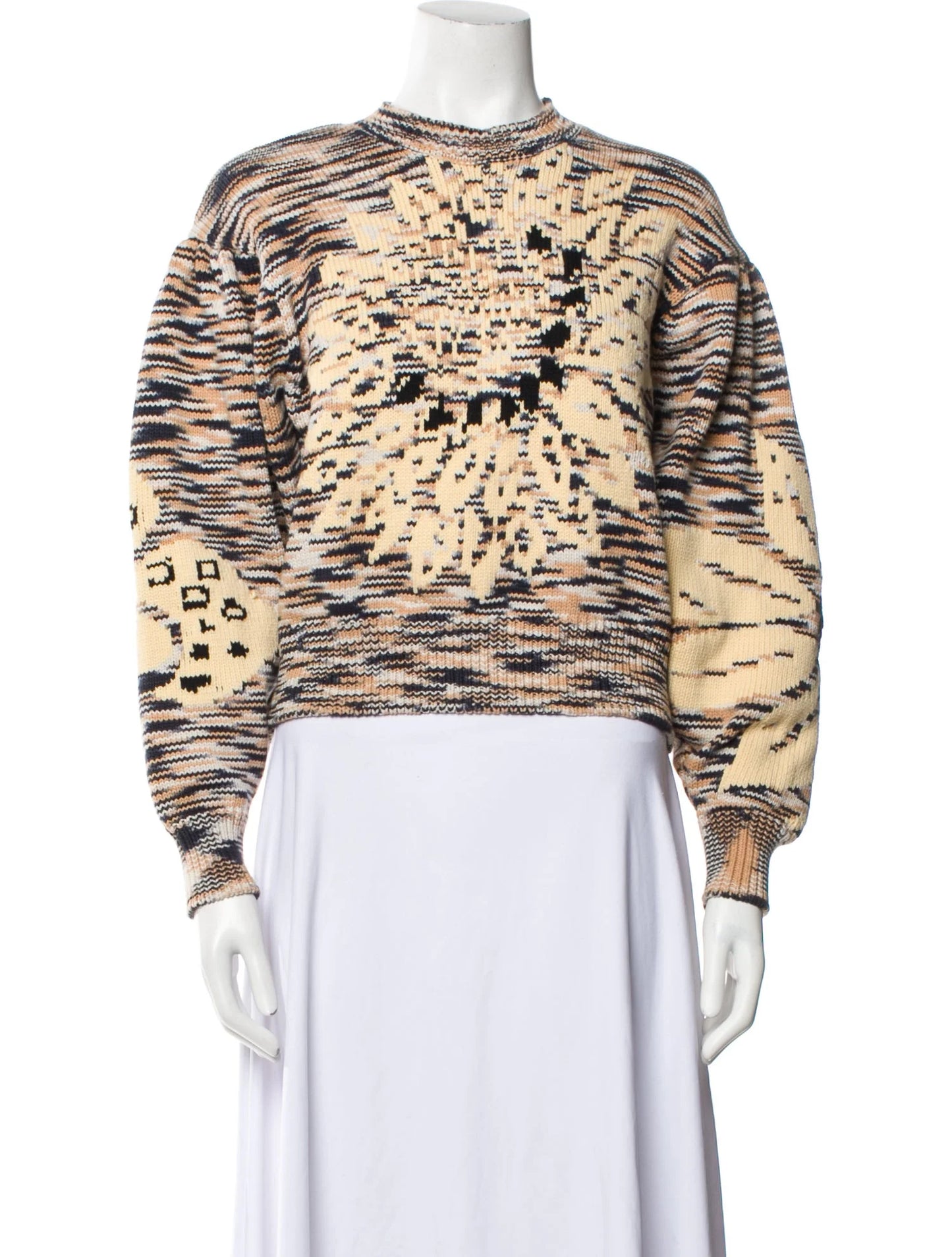 Ulla Johnson Emerson Sunflower Cotton Blend Space Dye Sweater | Size Small