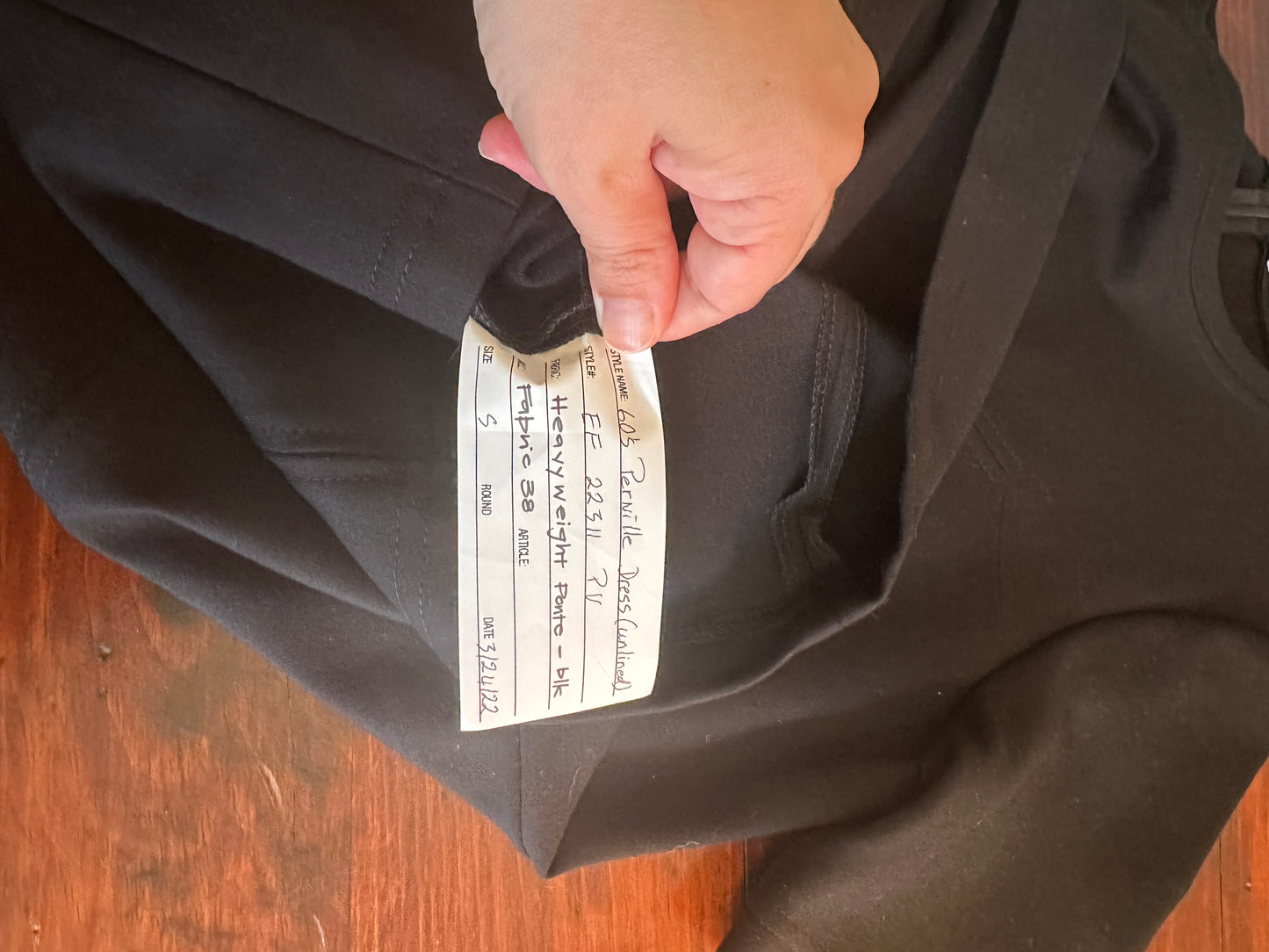 Emerson Fry 60’s Pernille Black Dress in Heavyweight Ponte Fabric - Size Small