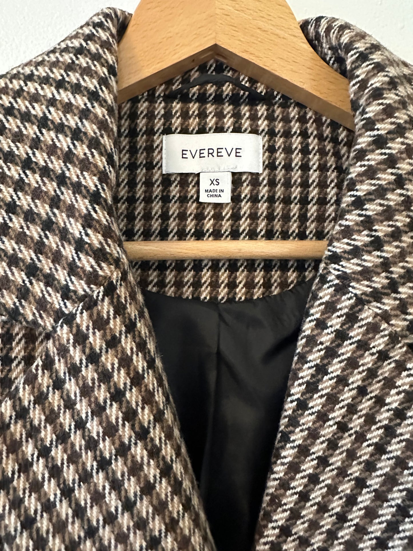 Evereve Betty Houndstooth Blazer Jacket Size XS