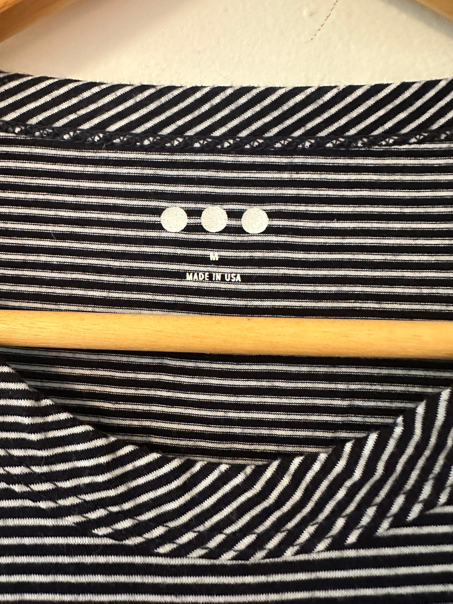 Three Dots Striped Sleeveless Women's Top - Size Medium