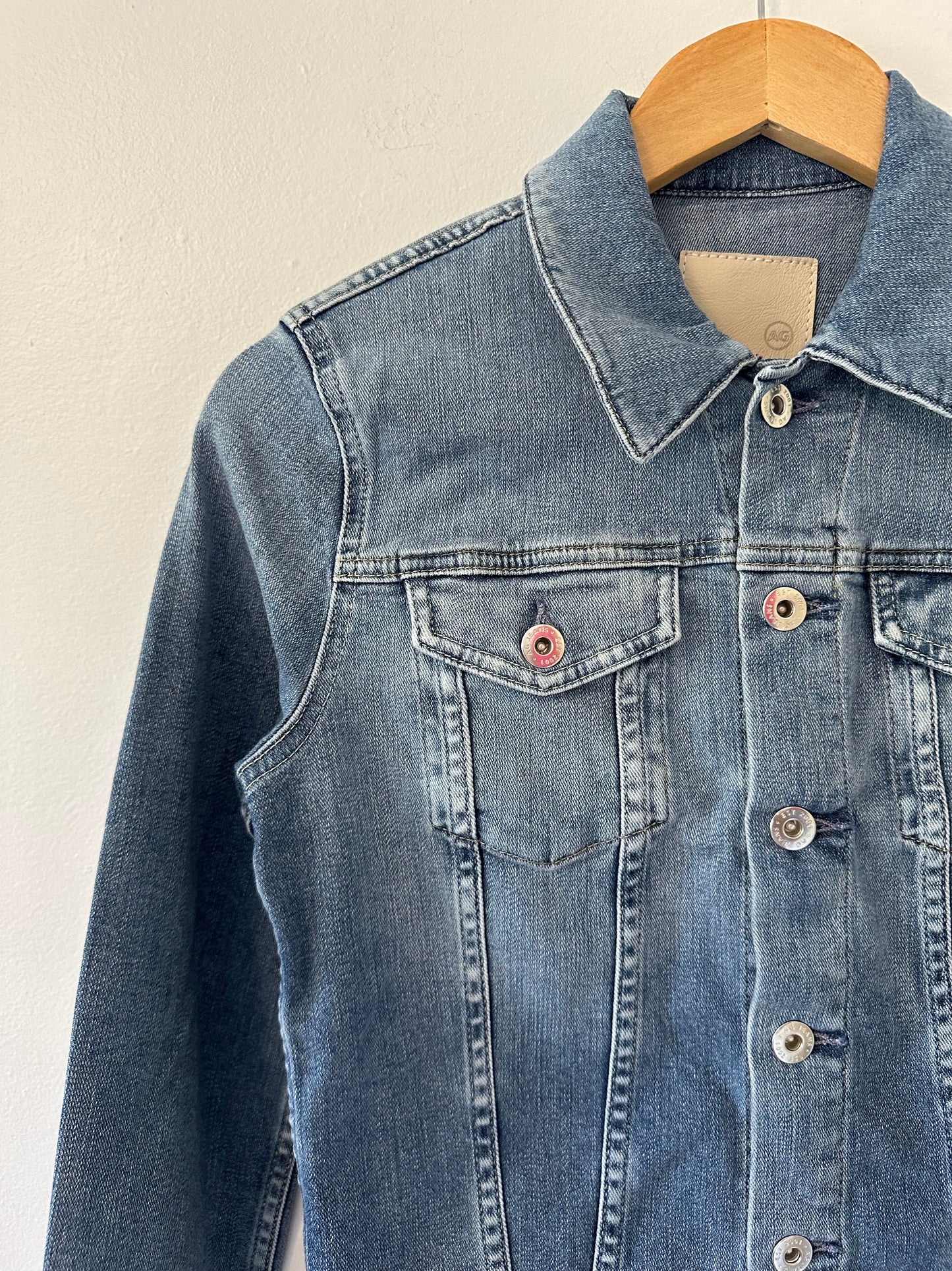 NWT Ag Adriano Goldschmied Robyn Light Blue Denim Jacket | Size Small