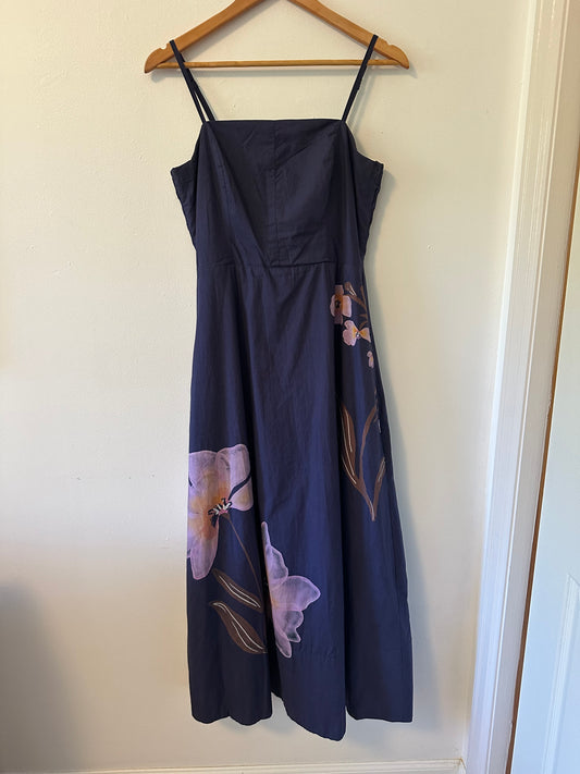 Cleobella Riley Ankle Dress in Moresco Navy | Size XS