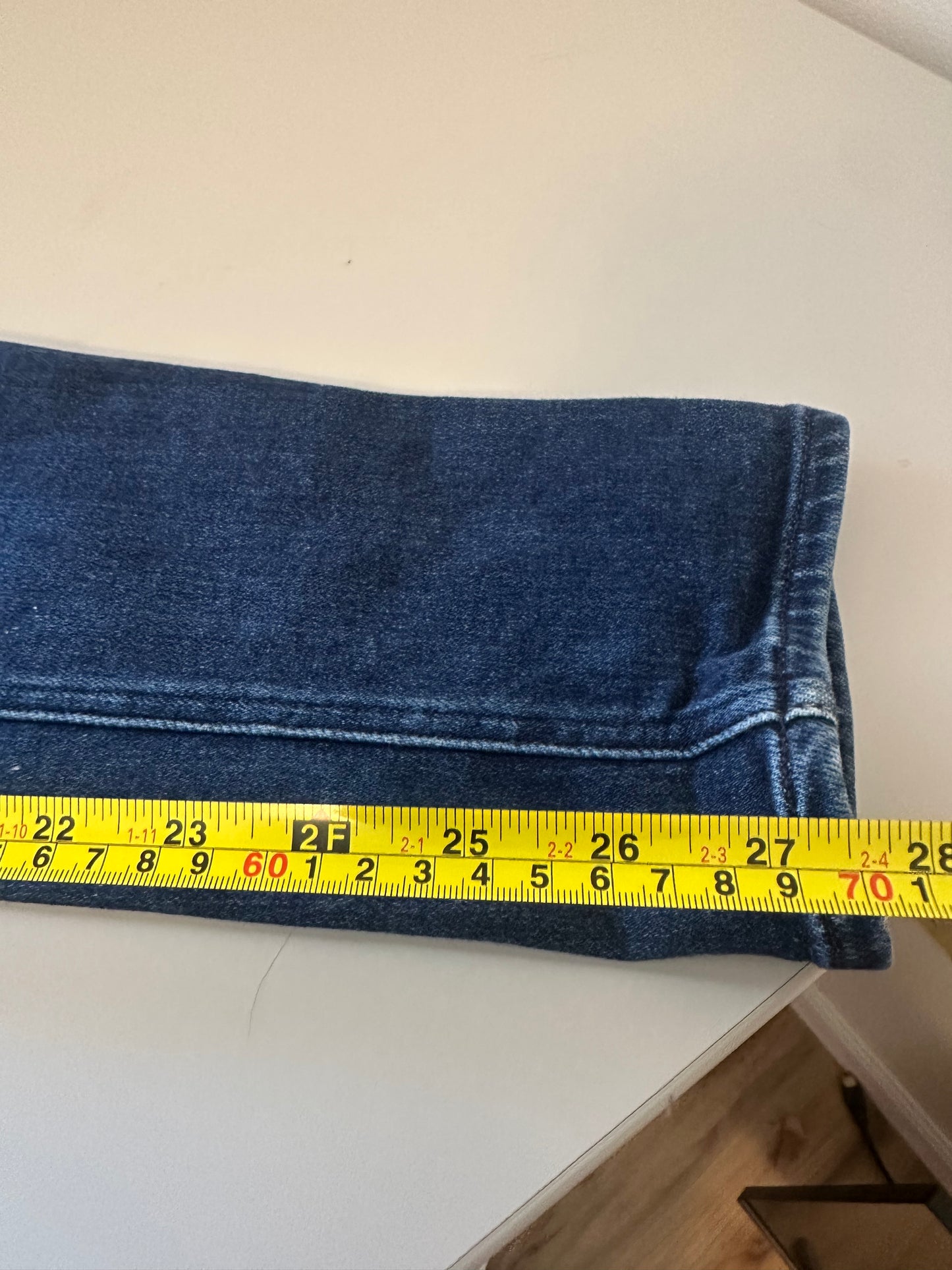 PAIGE High Rise Gemma Dark Blue Skinny Jeans | Size 28