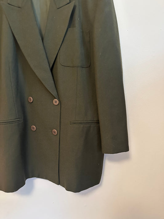 Mr. Jax & Melanie Lyne Vintage Oversized Olive Green Blazer | Size 16