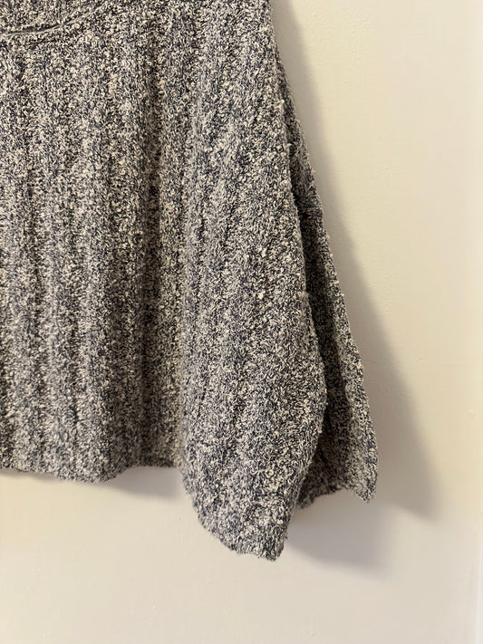 Free People Good Day Pullover Sweater in Charcoal Gray | Size XS