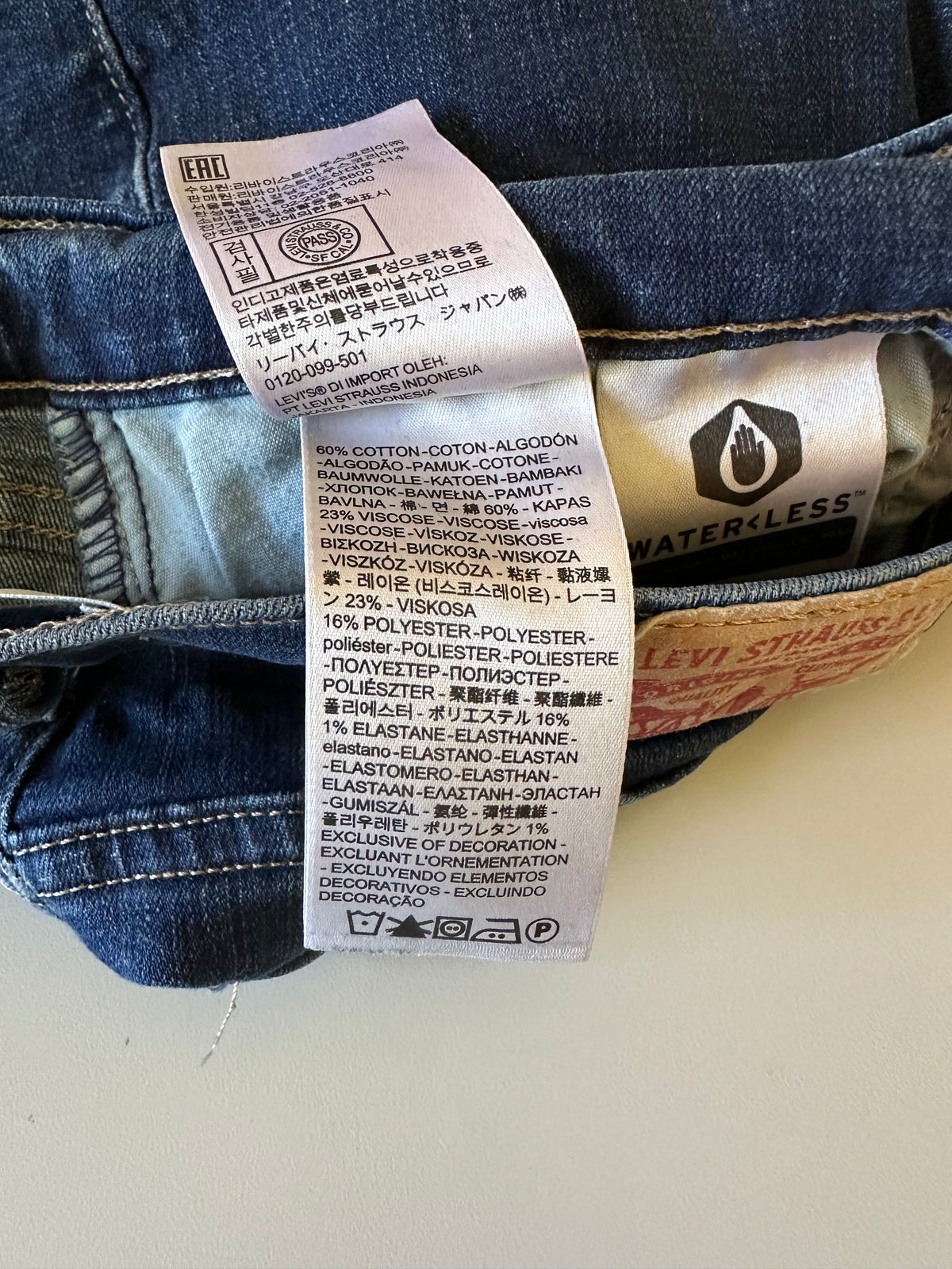 Levis Classic Bootcut Jeans in Dark Wash Blue | Size 30